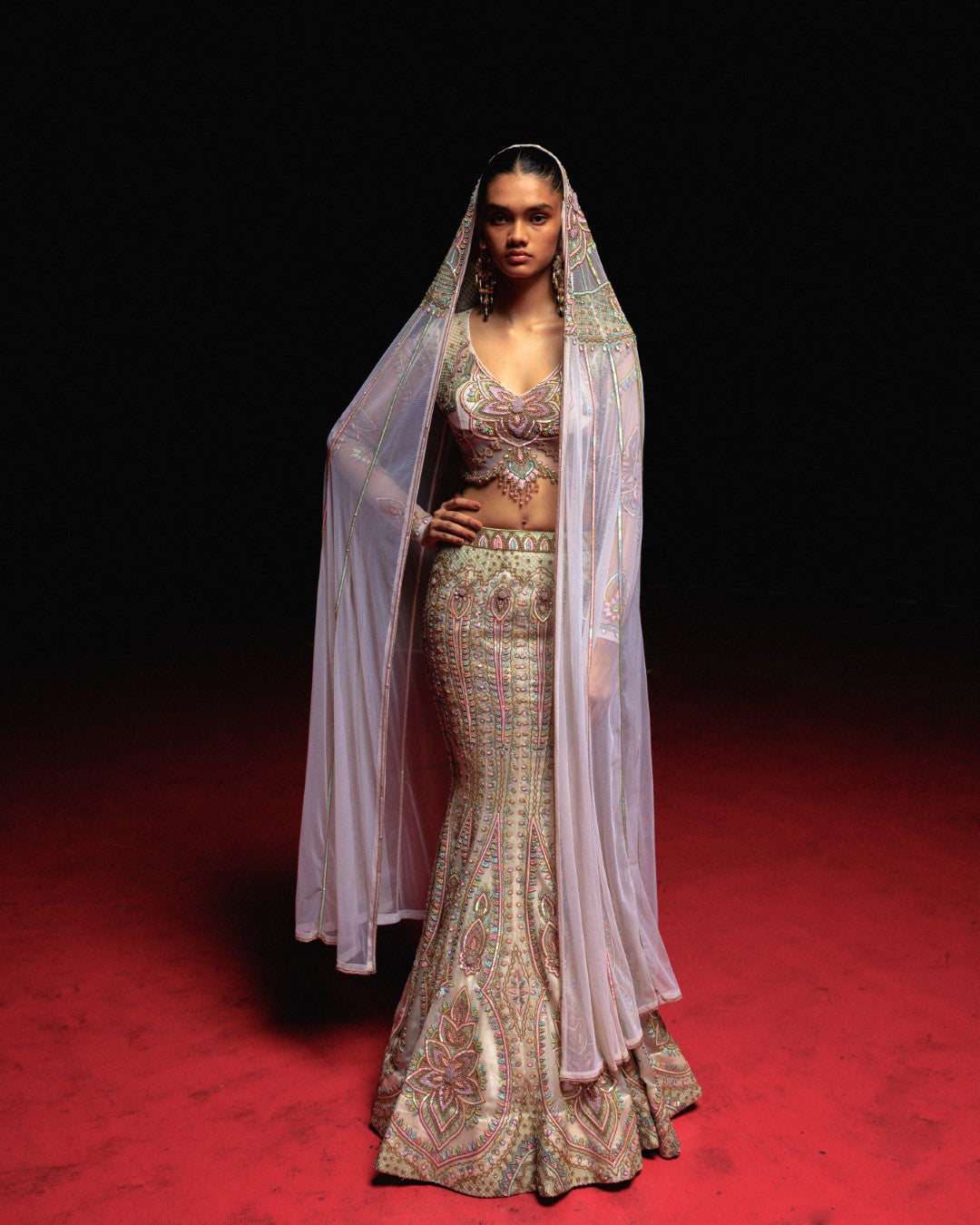 Mandala Fishtail Lehenga Set