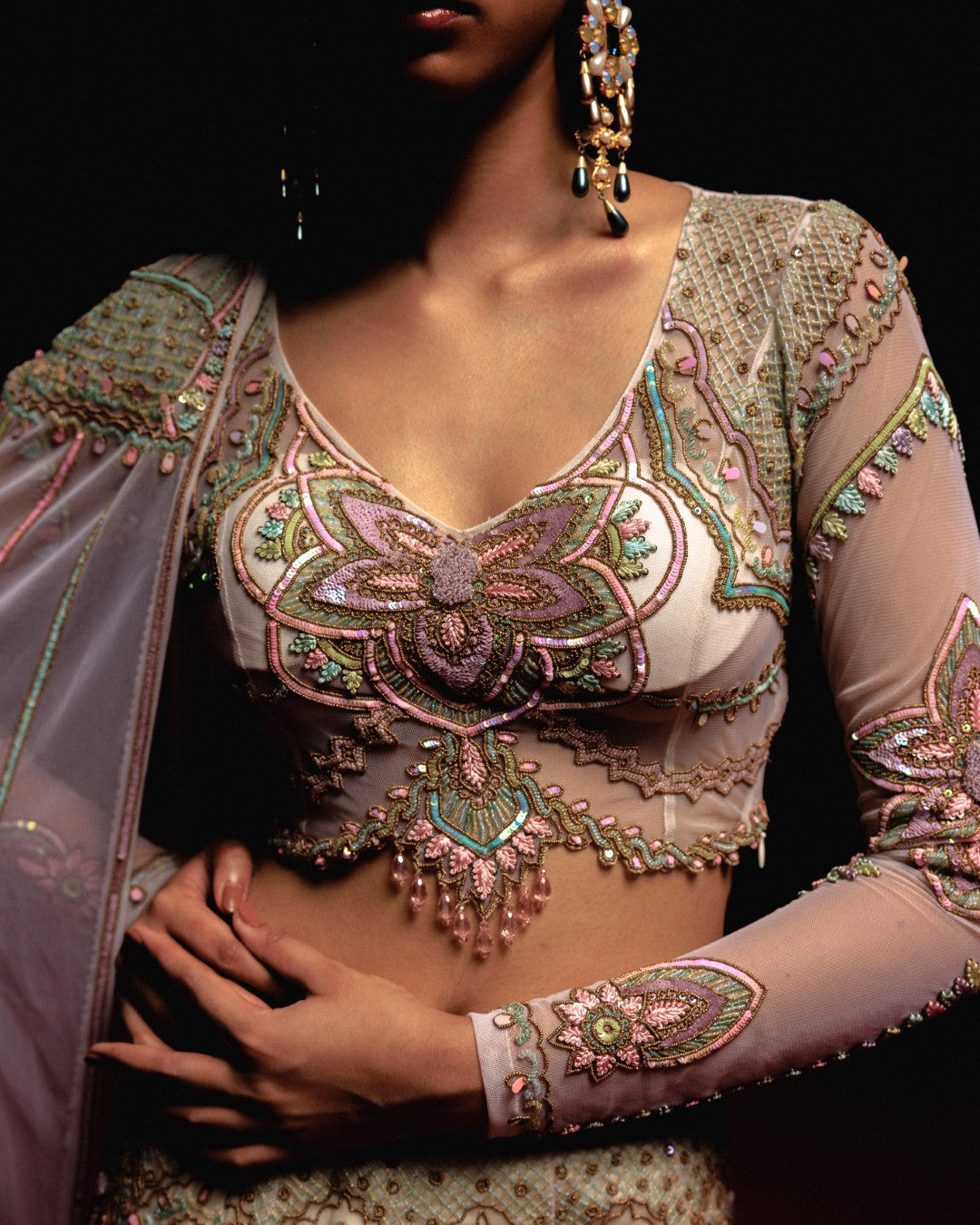 Mandala Fishtail Lehenga Set