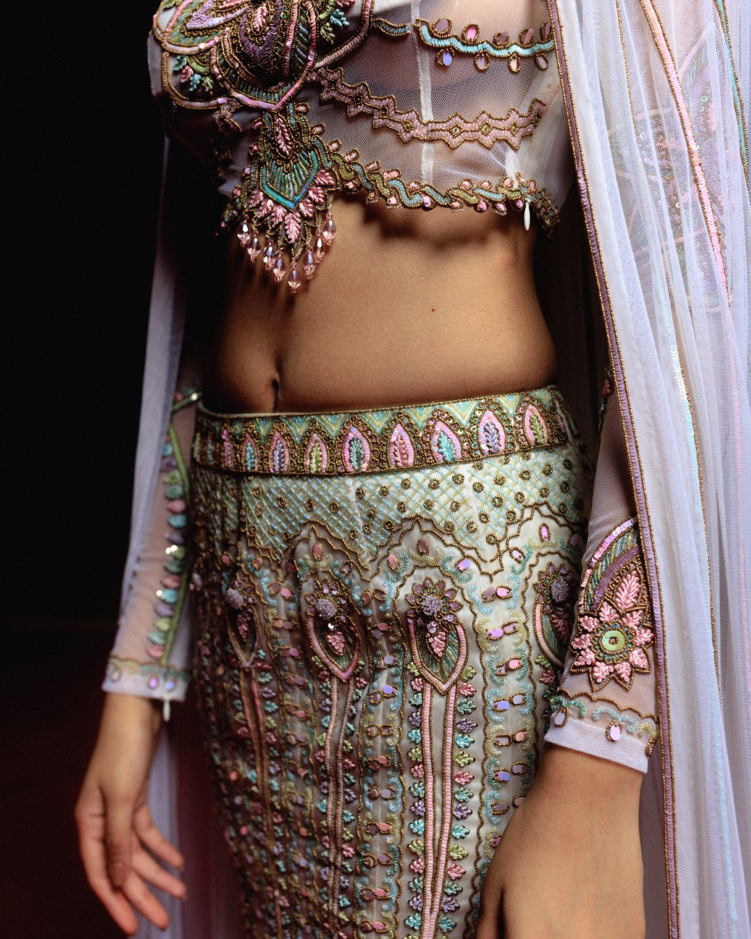 Mandala Fishtail Lehenga Set