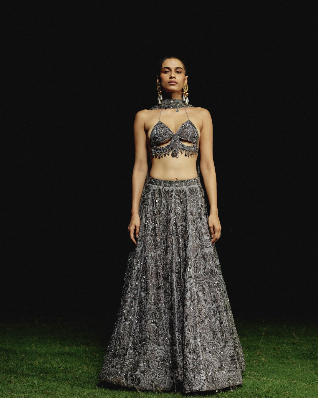 Tranquil Flora Lehenga