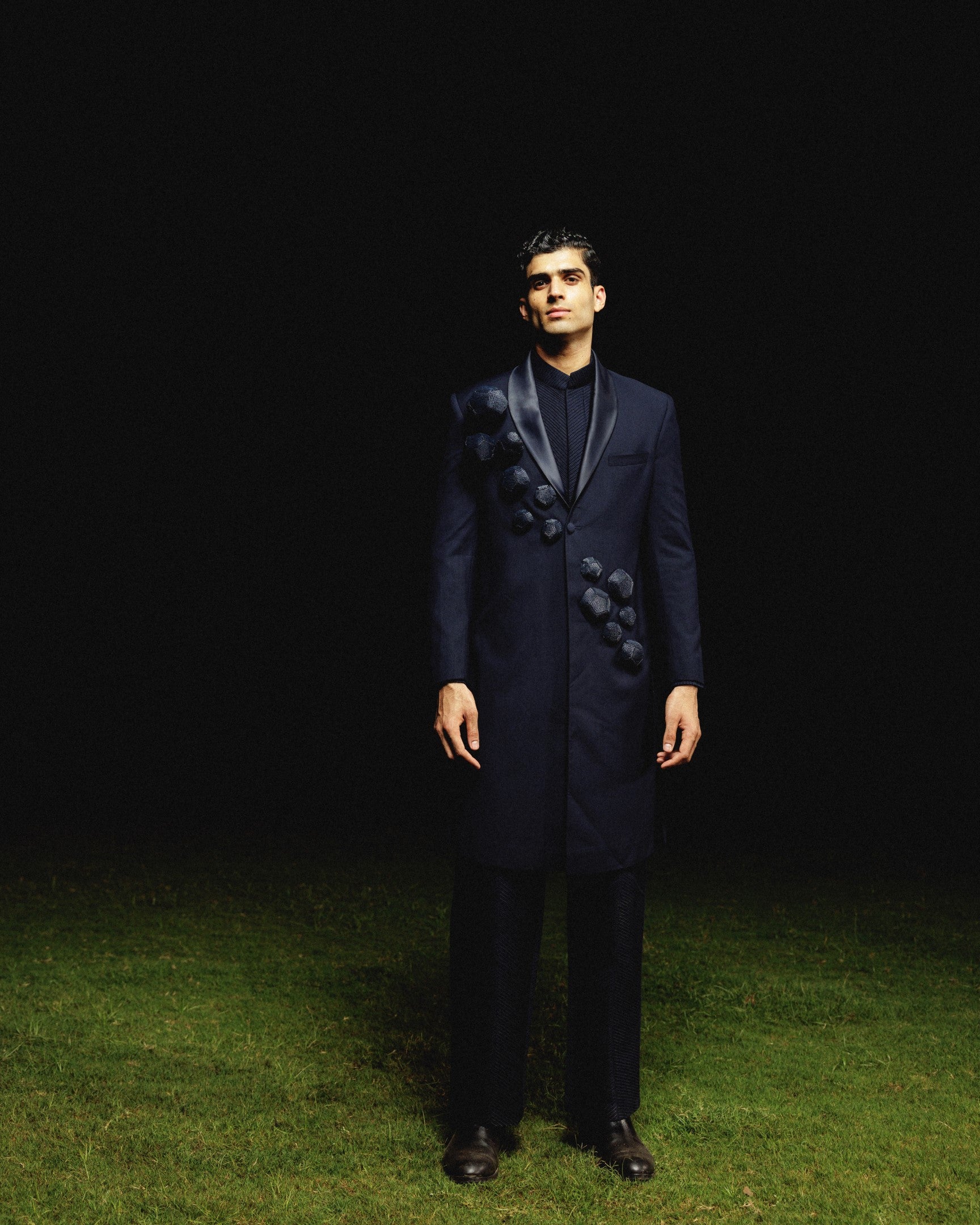 Molecule Explosion Trench Coat Set