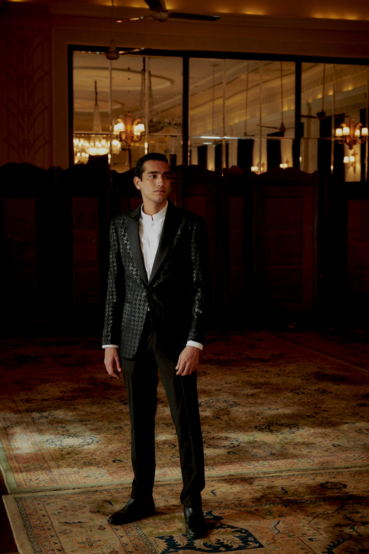 Hounds tooth Tuxedo Set