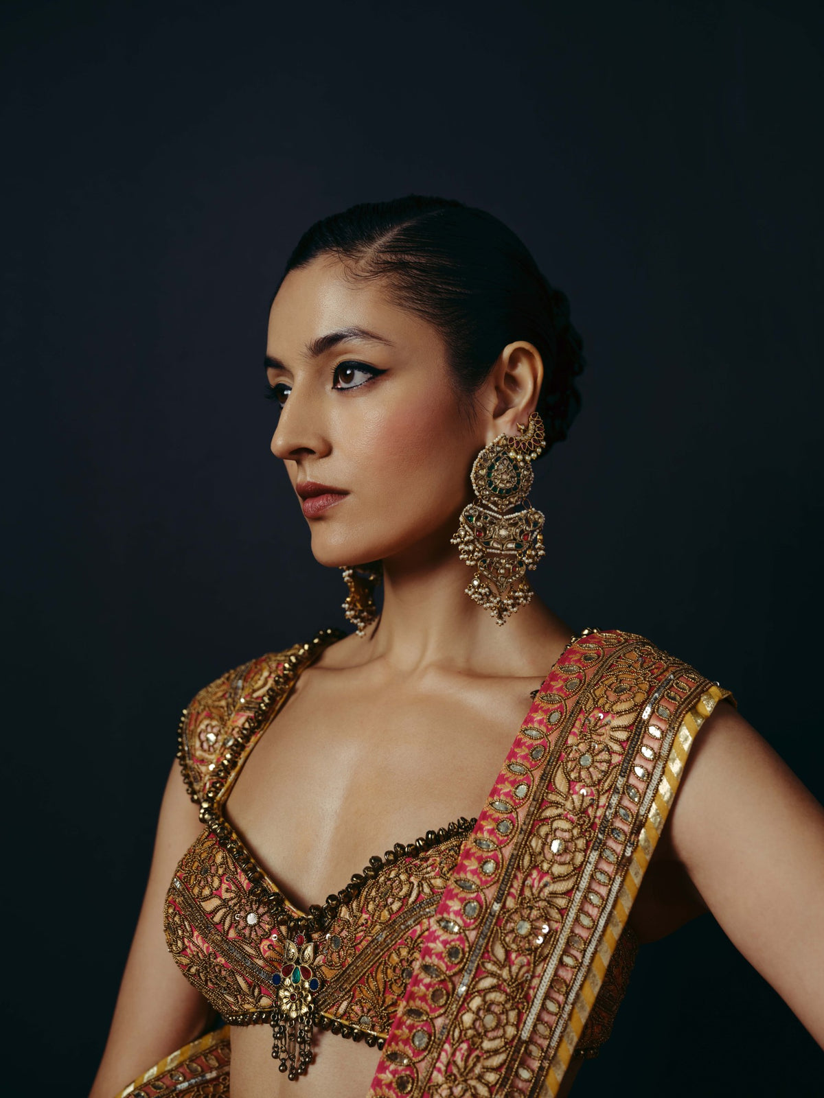 Kala saree and blouse Set