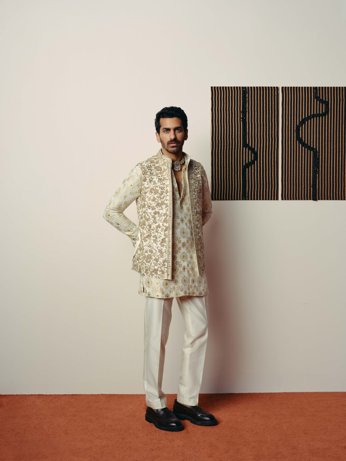 Saiyaara nehru jacket, kurta and pant set
