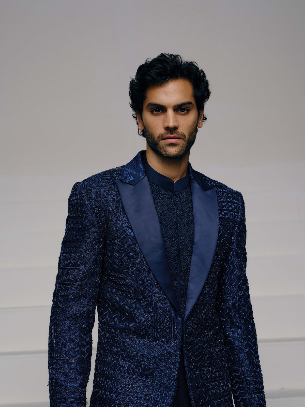 Nihaar tuxedo jacket, shirt and pant set