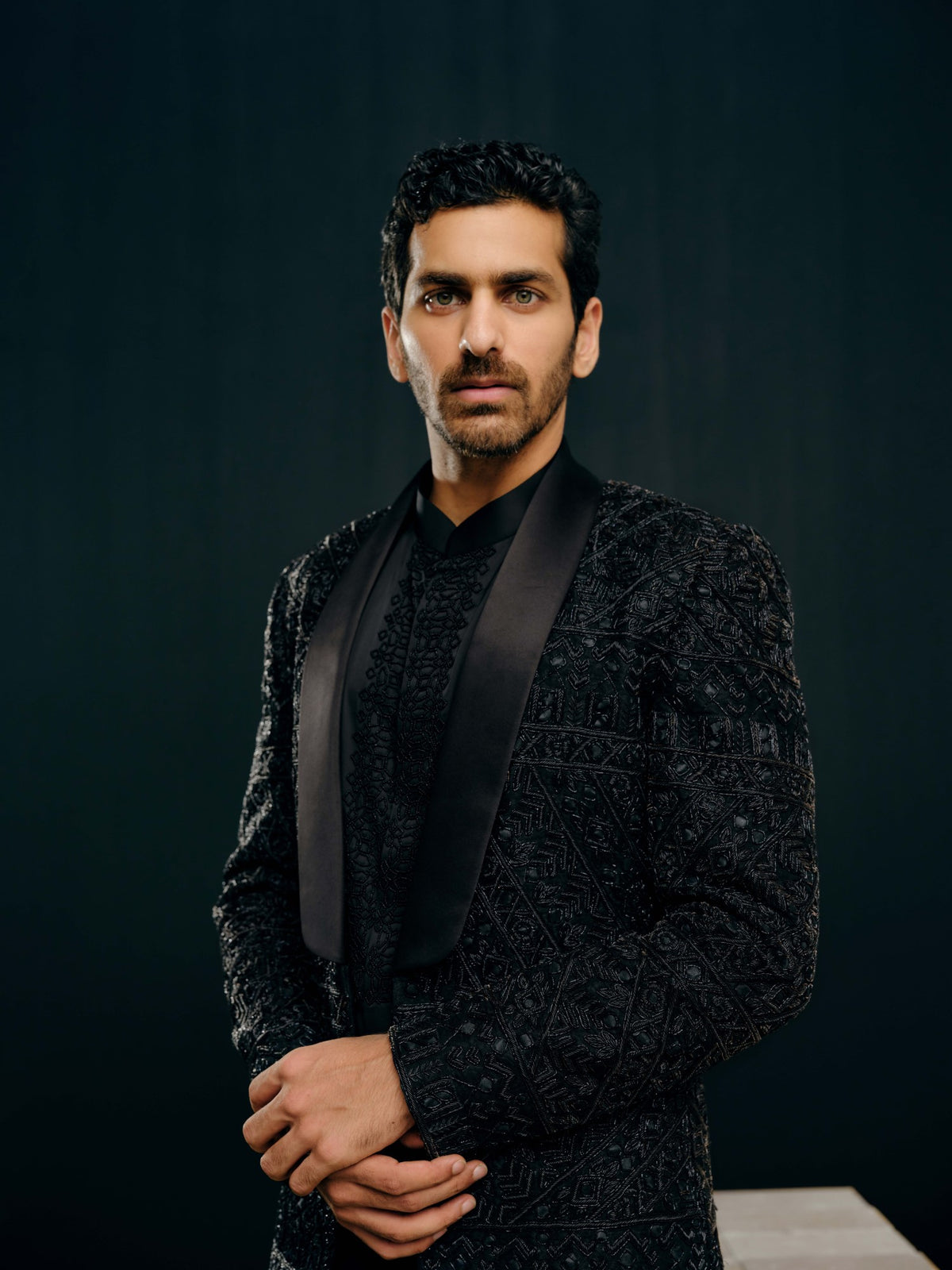 Kala tuxedo jacket, shirt and pant set