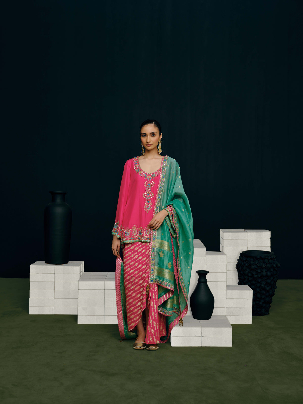 Rohini tunic Skirt Set