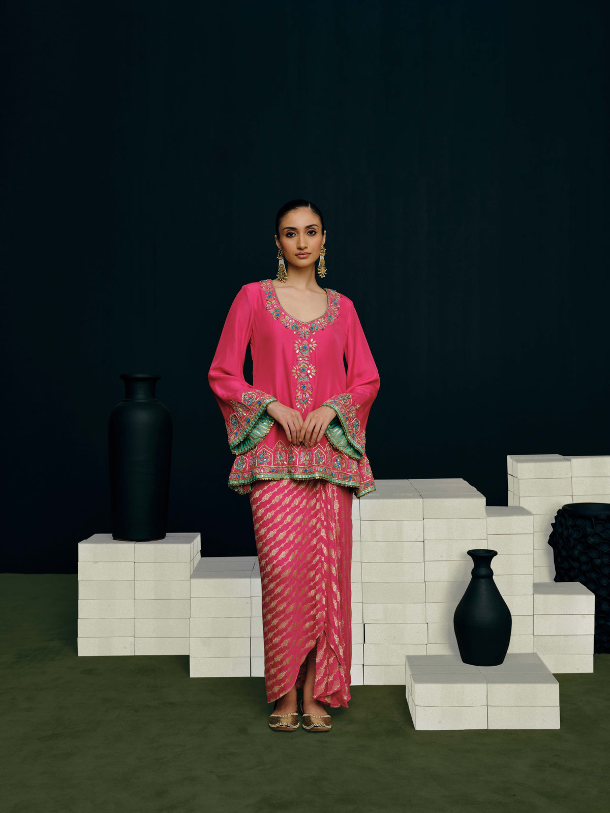 Rohini tunic Skirt Set