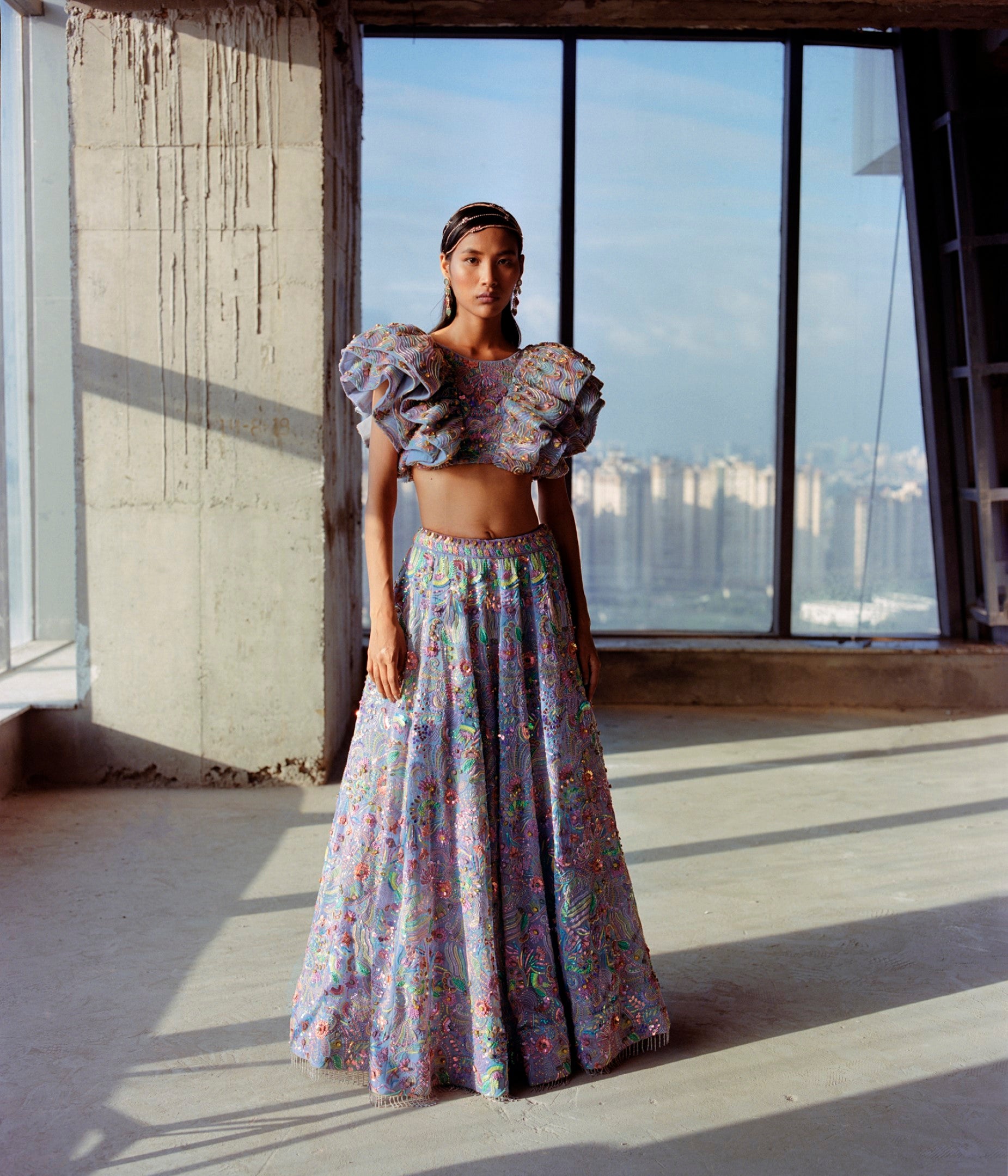 Utoplian Bloom Lehenga Set