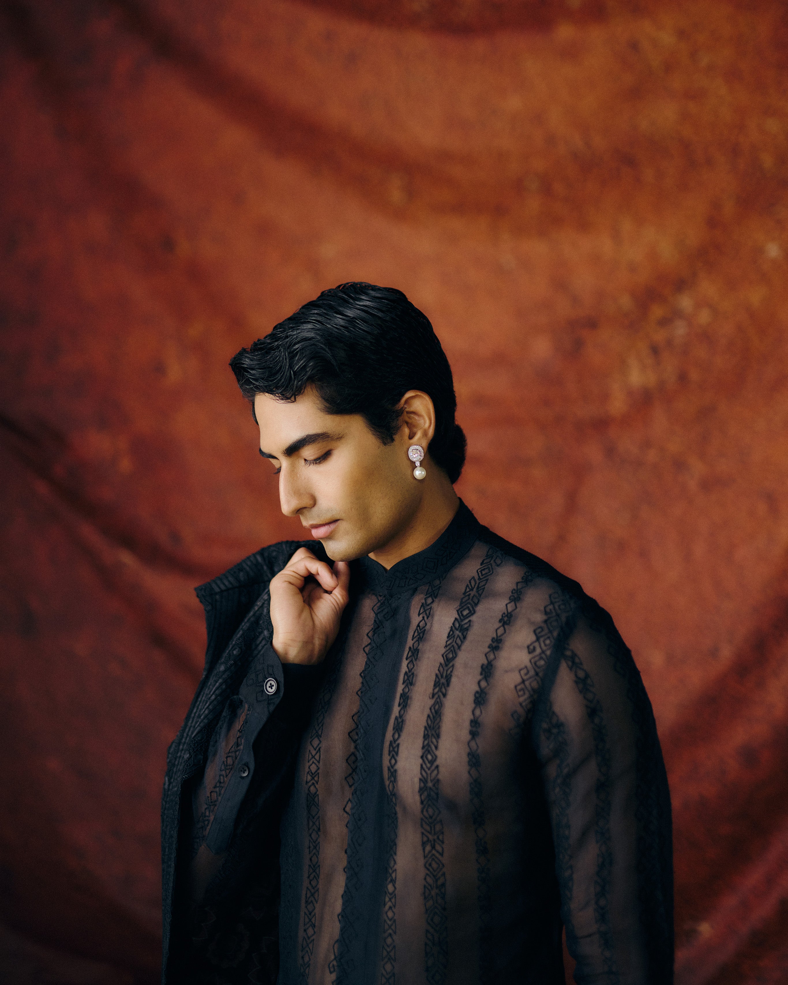 Shyama Nehru Jacket Set