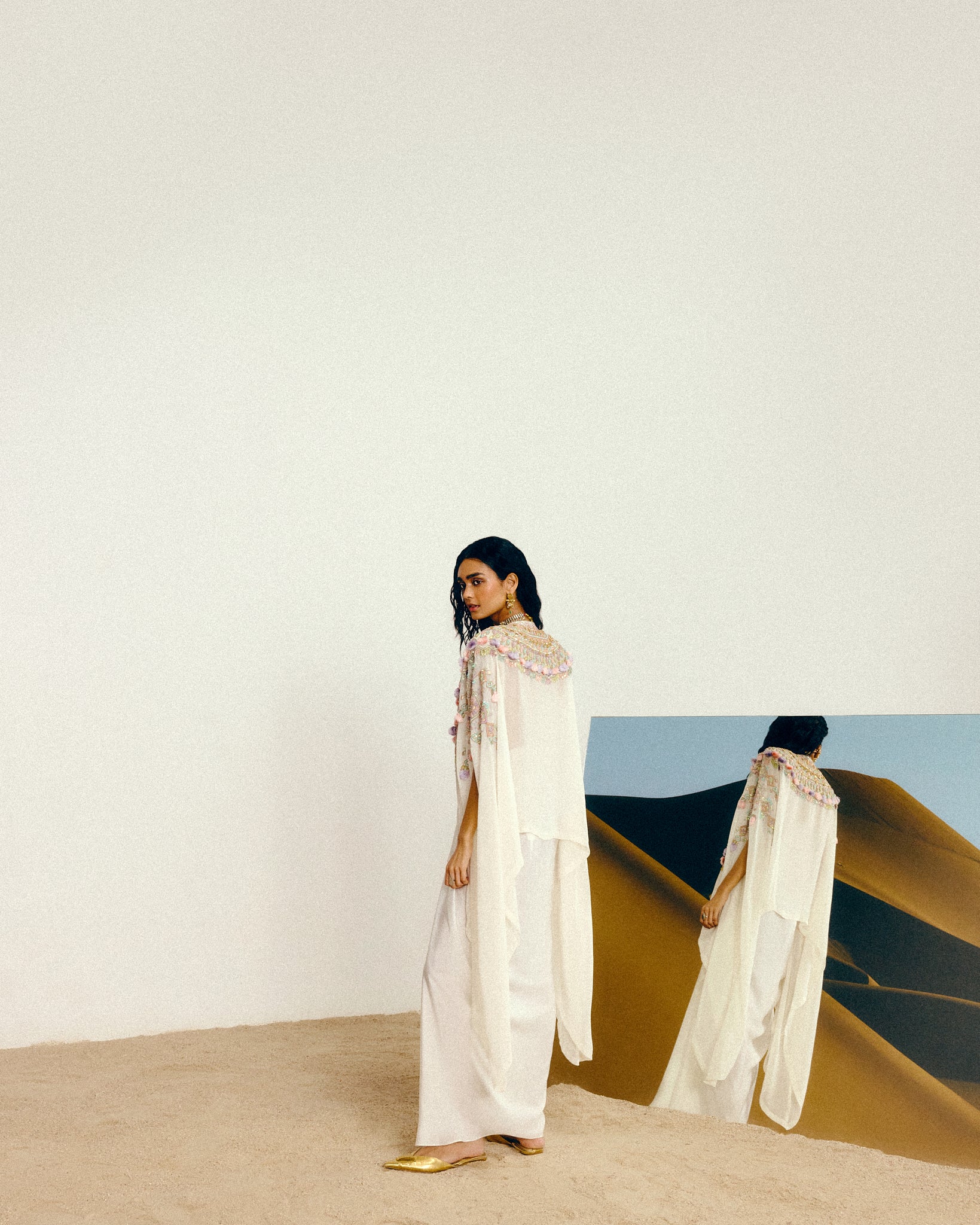 Diwani Cape Tunic Set