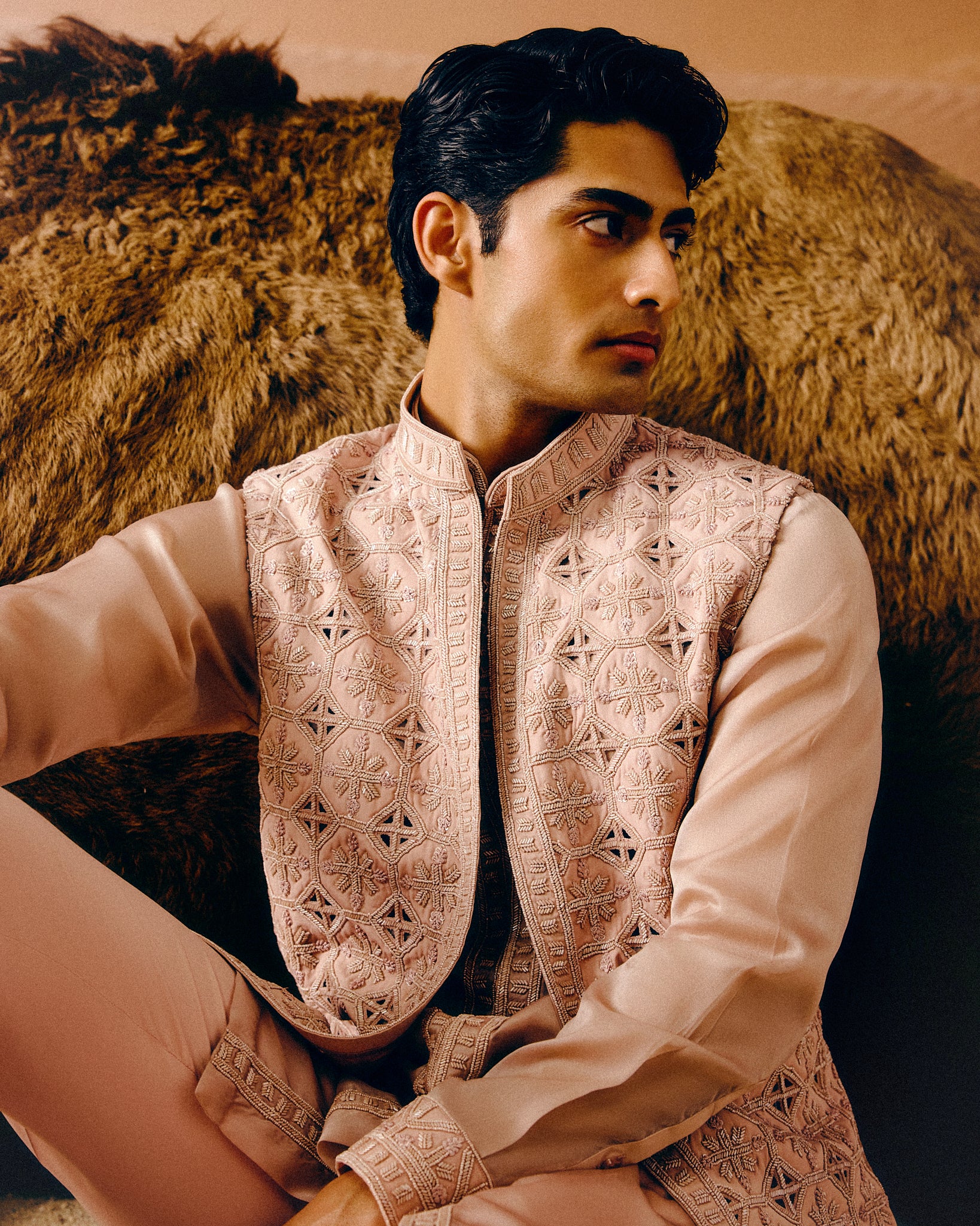 Sao Nehru Jacket Set