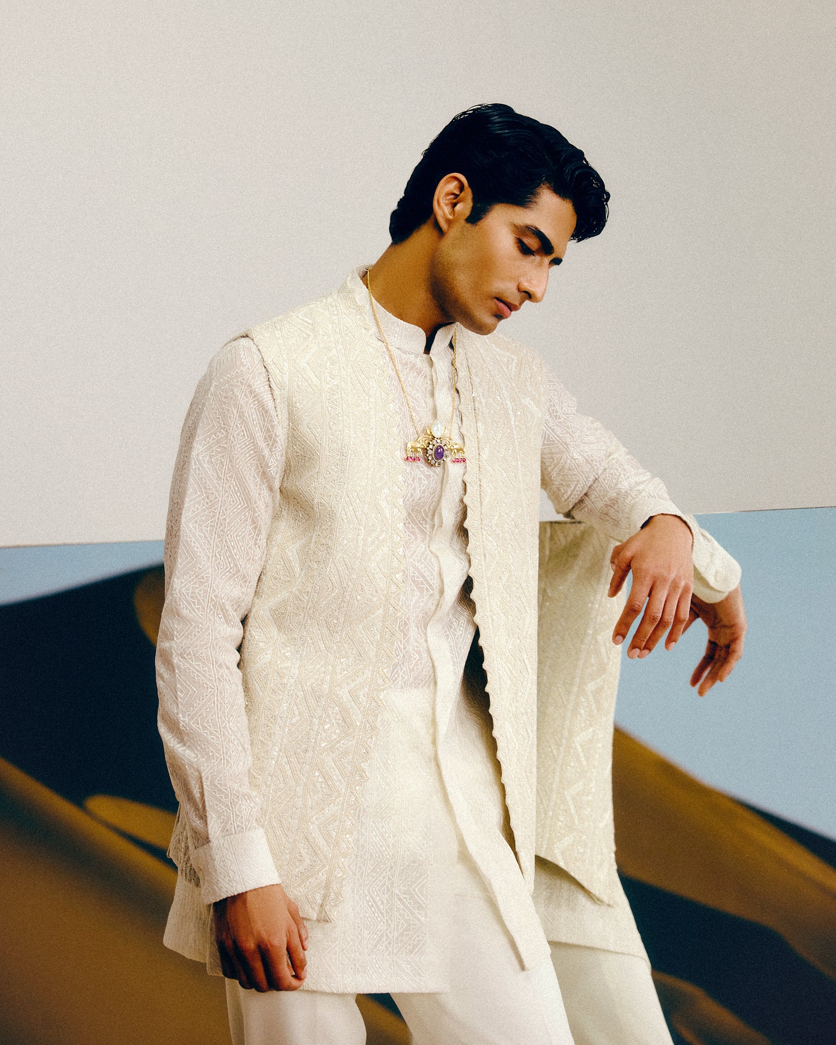 Marhu Nehru Jacket Set