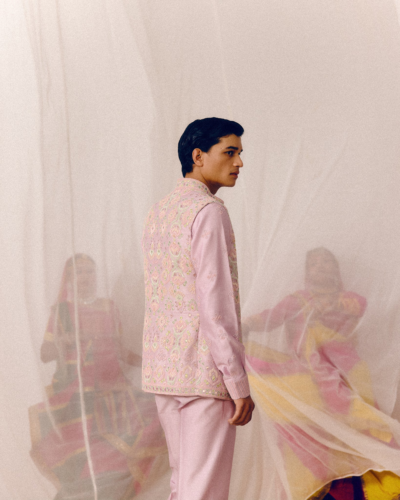 Gor Boli Nehru Jacket Set
