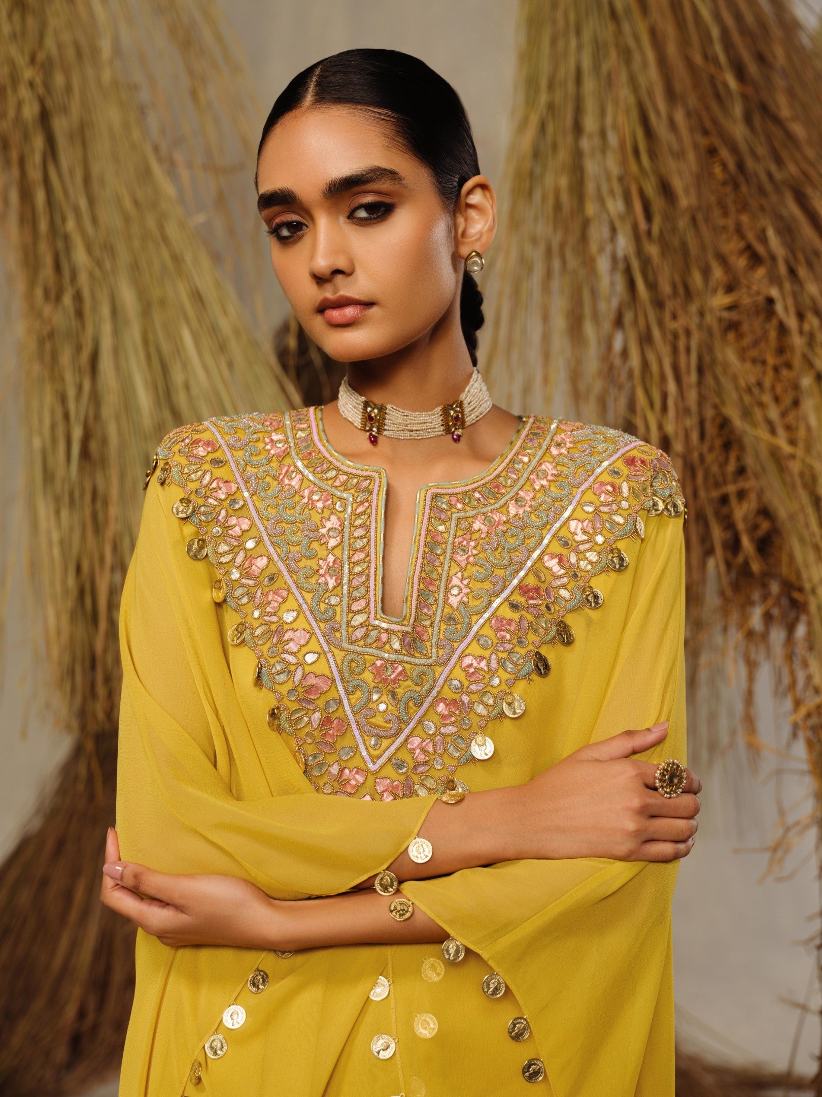 Meher Cape Tunic Set