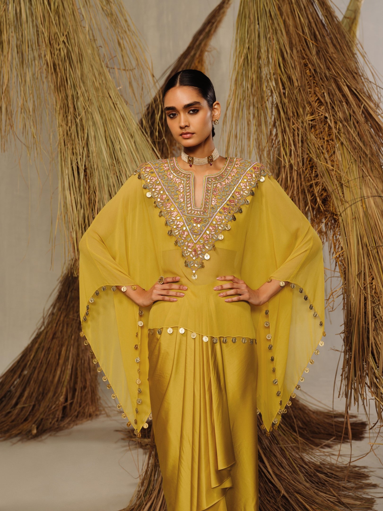 Meher Cape Tunic Set