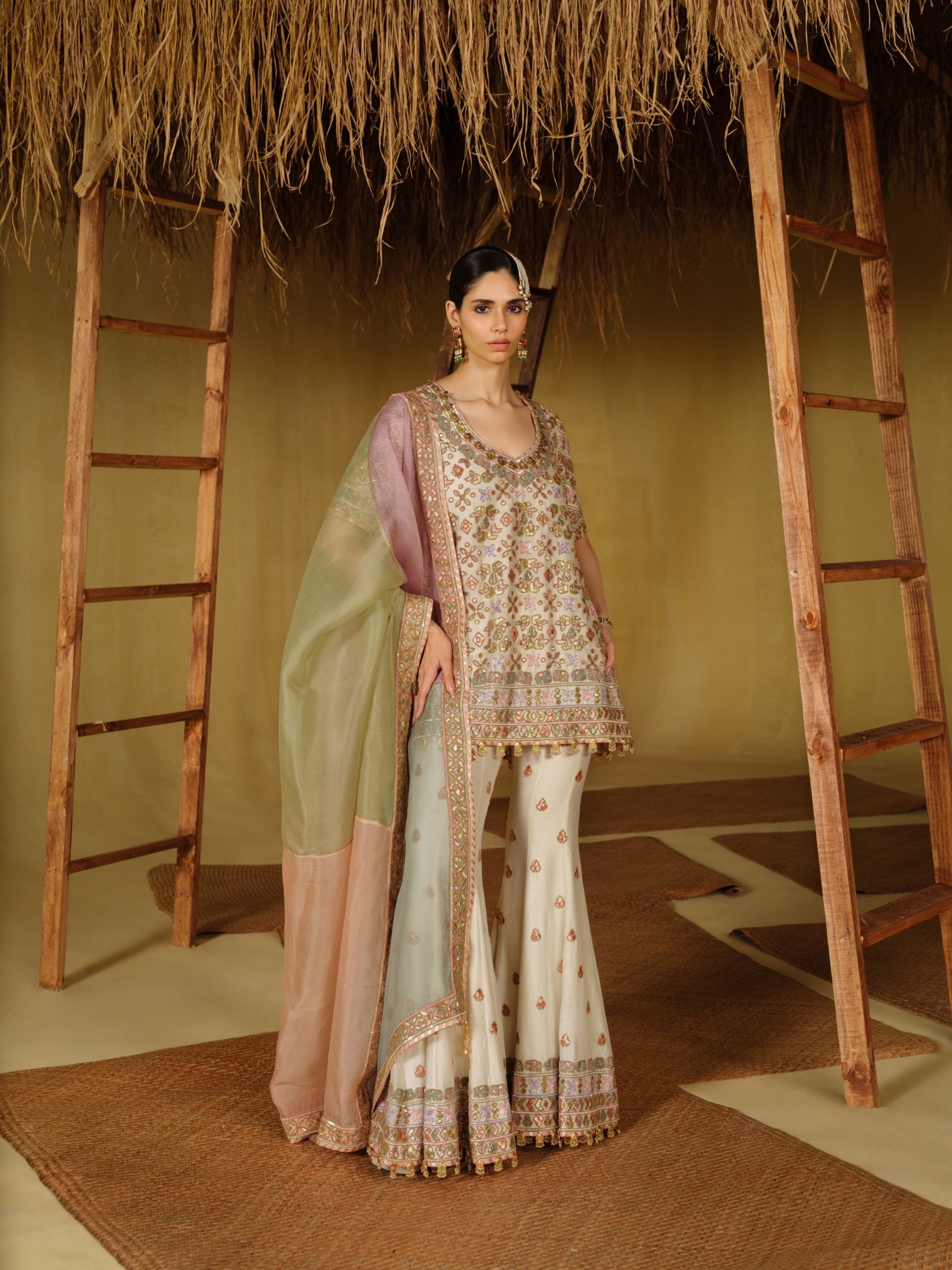 Virsa Kurta Sharara Set