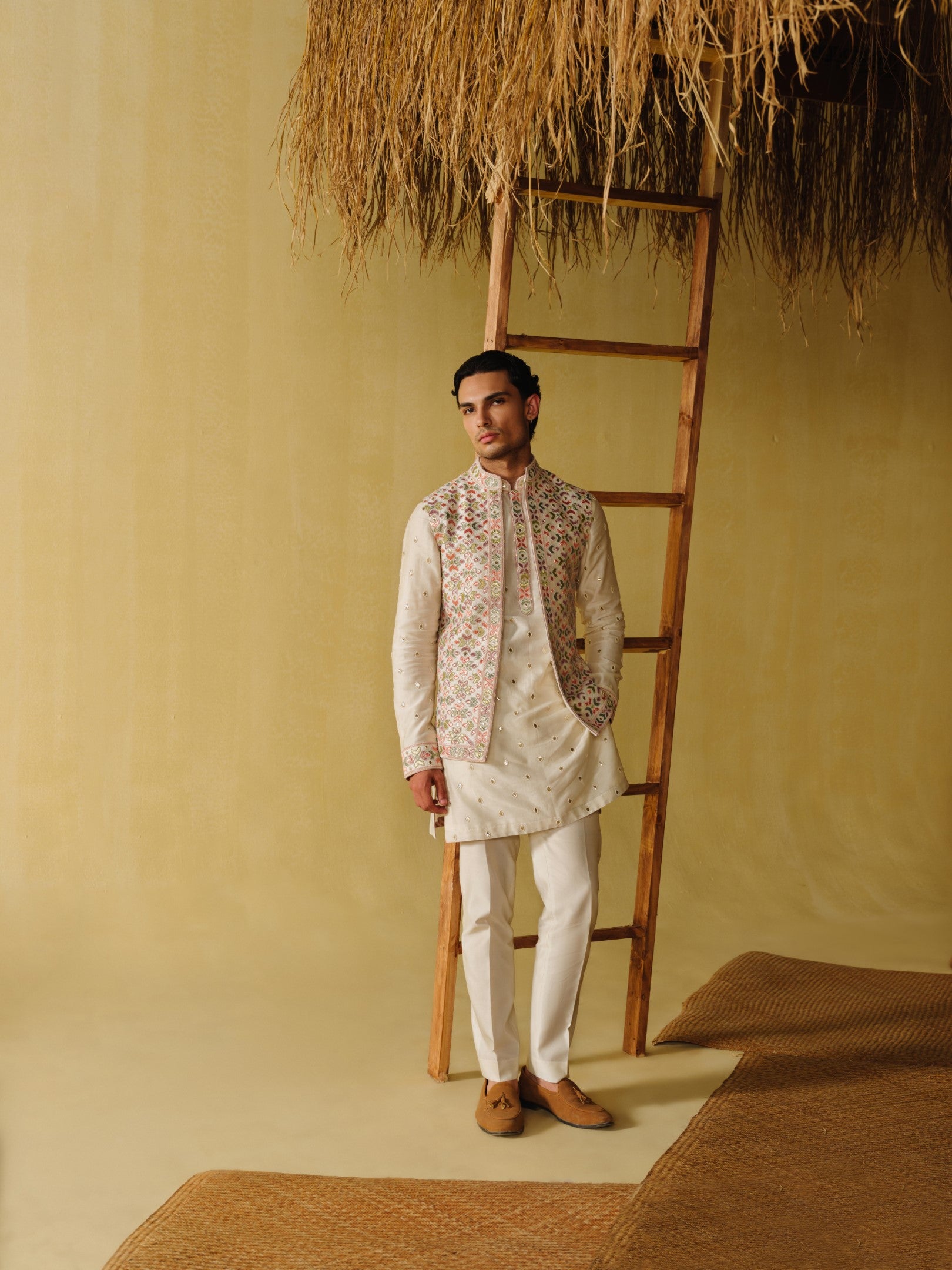 Bagh Nehru Jacket Set