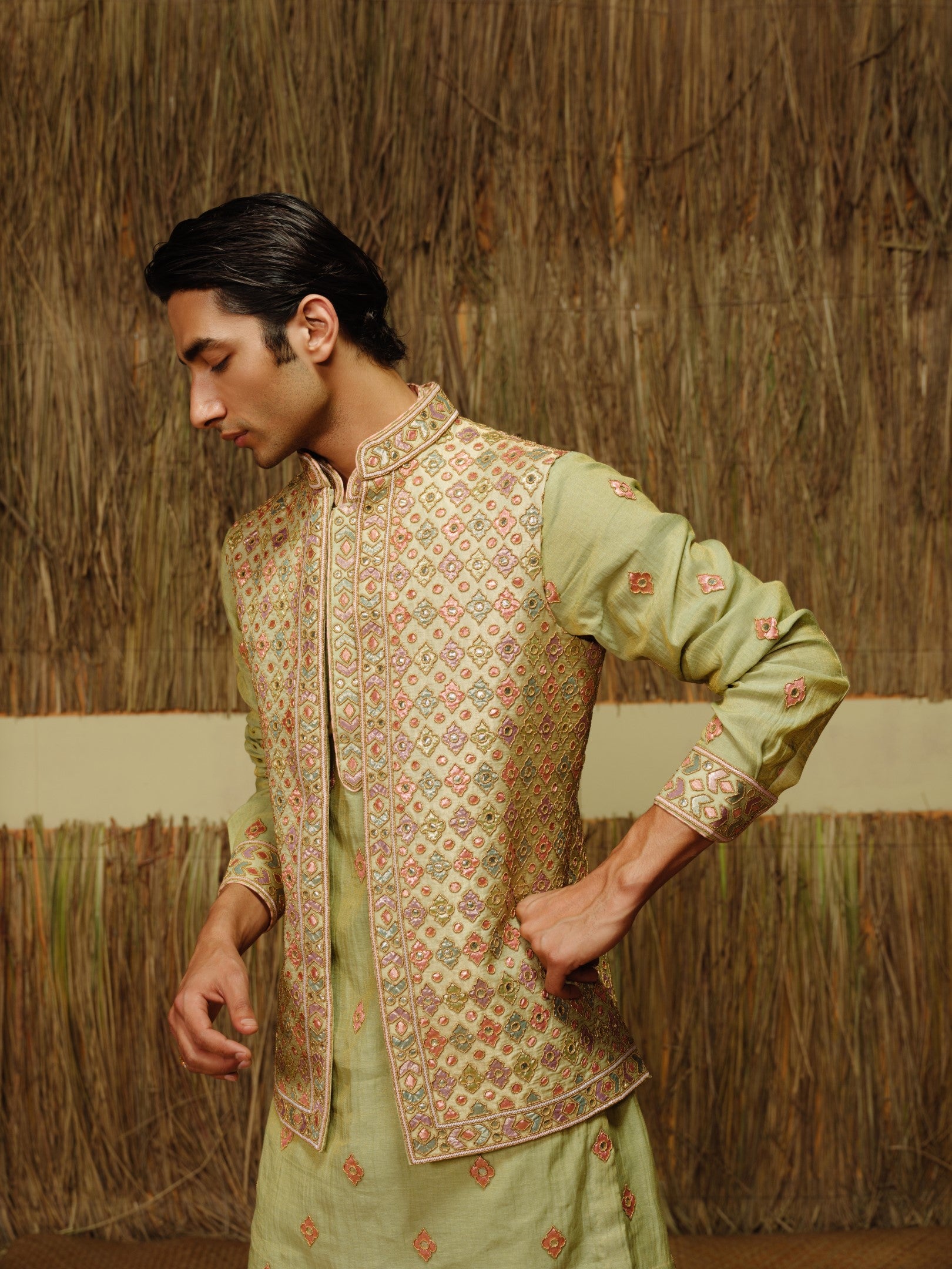 Simar Nehru Jacket Set