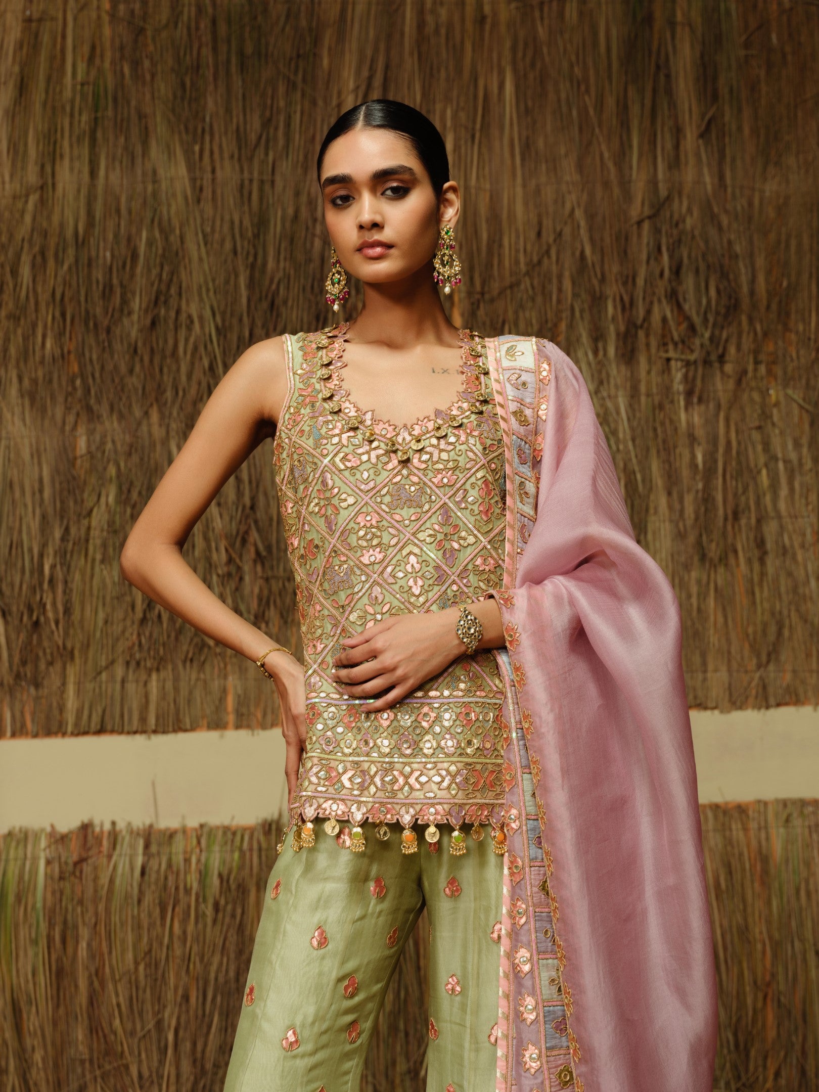 Sainchi Kurta Sharara Set