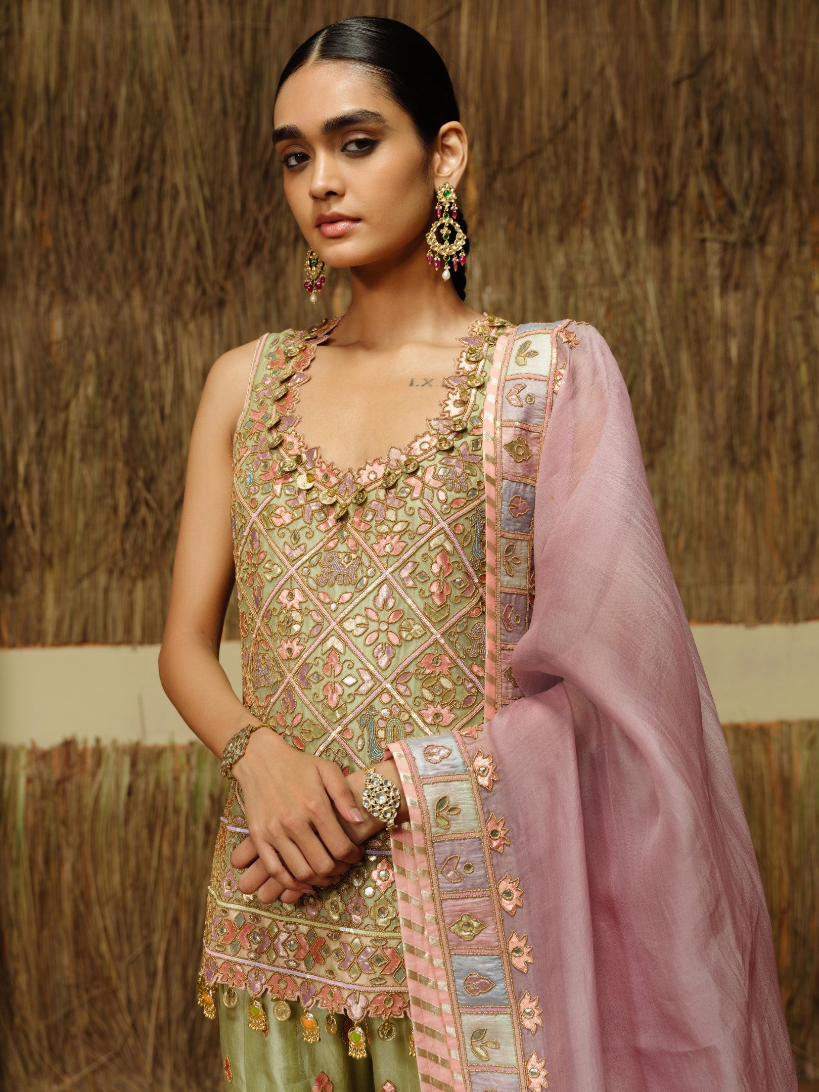 Sainchi Kurta Sharara Set