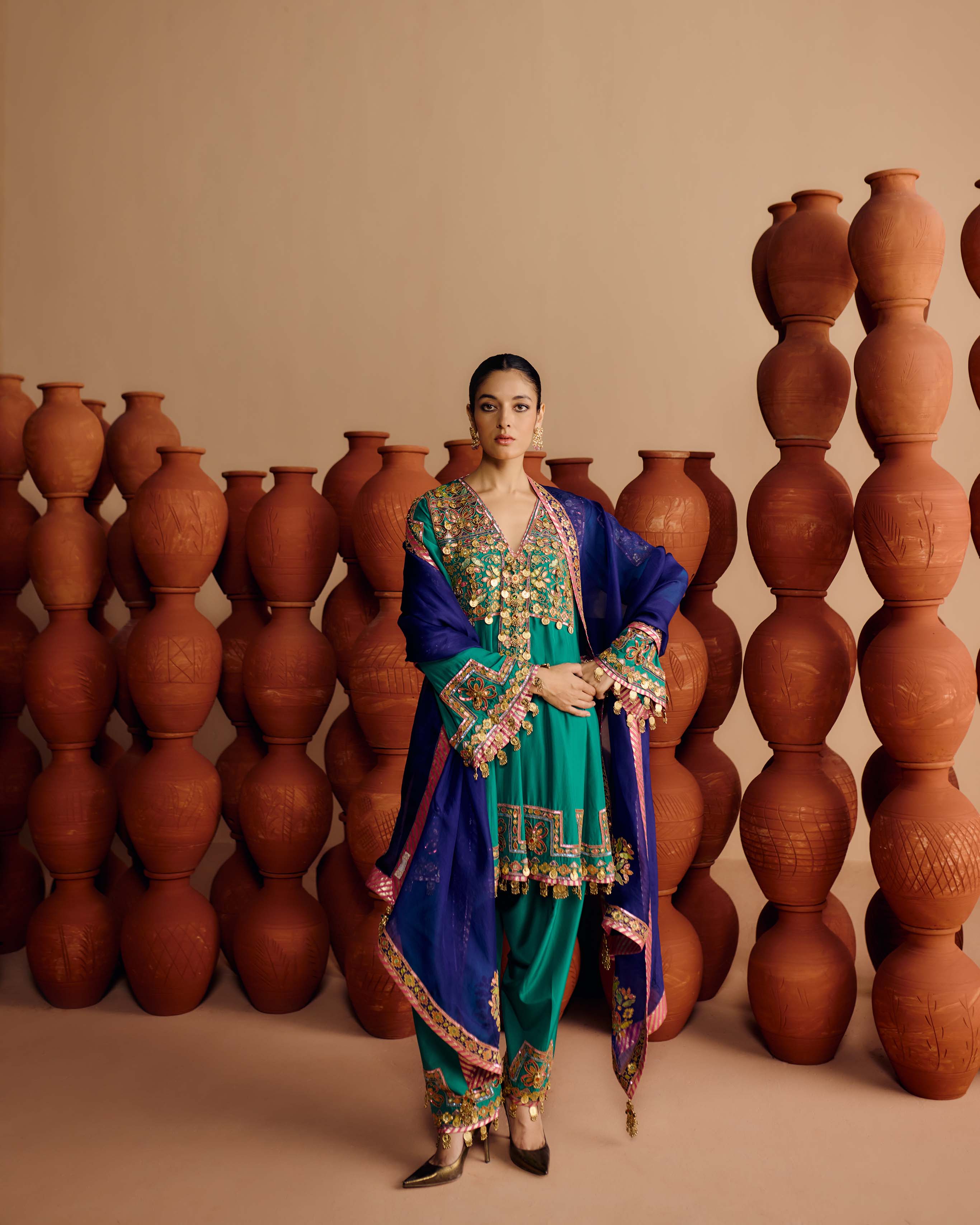 Ziya Kalidaar Kurta Salwar Set