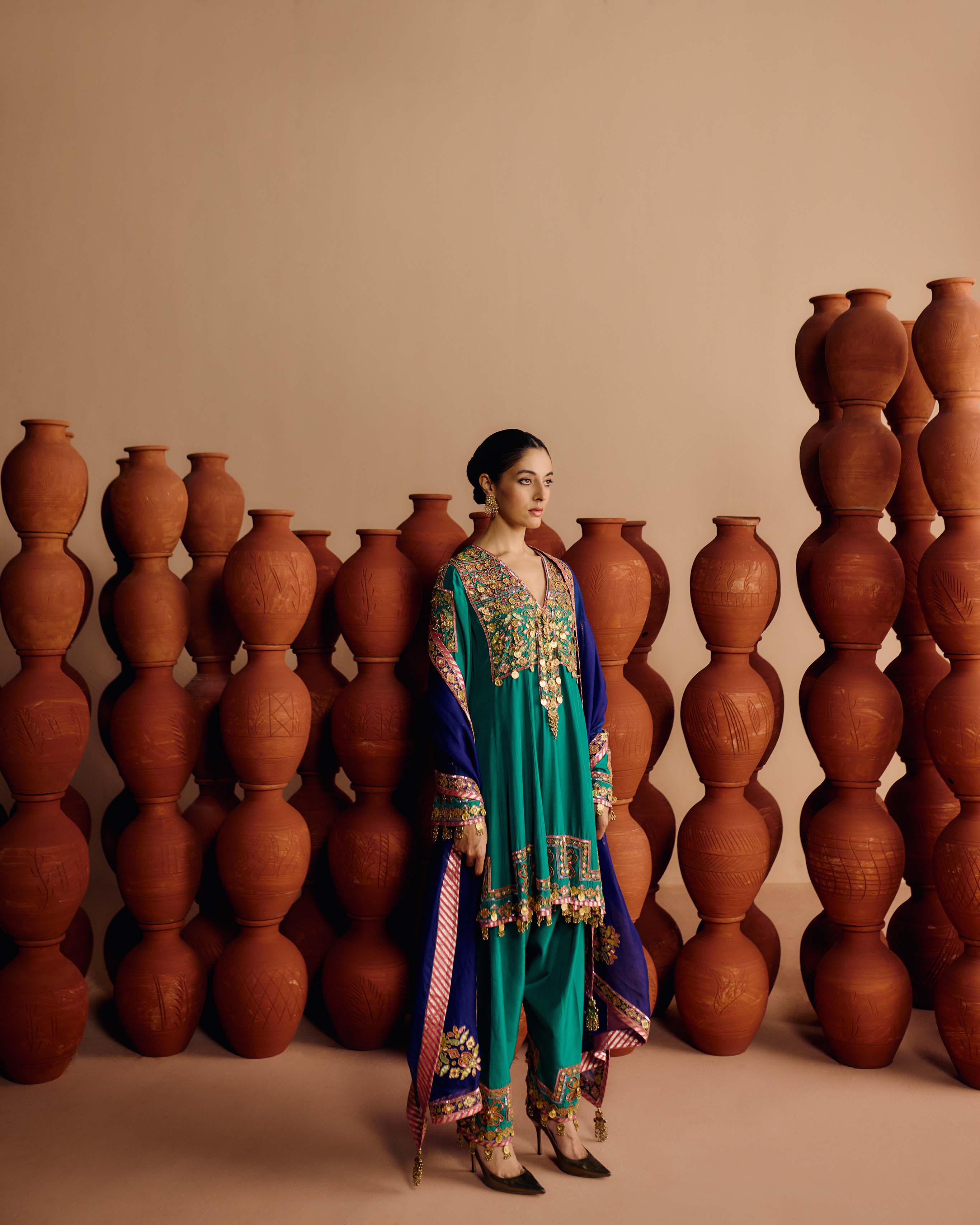 Ziya Kalidaar Kurta Salwar Set
