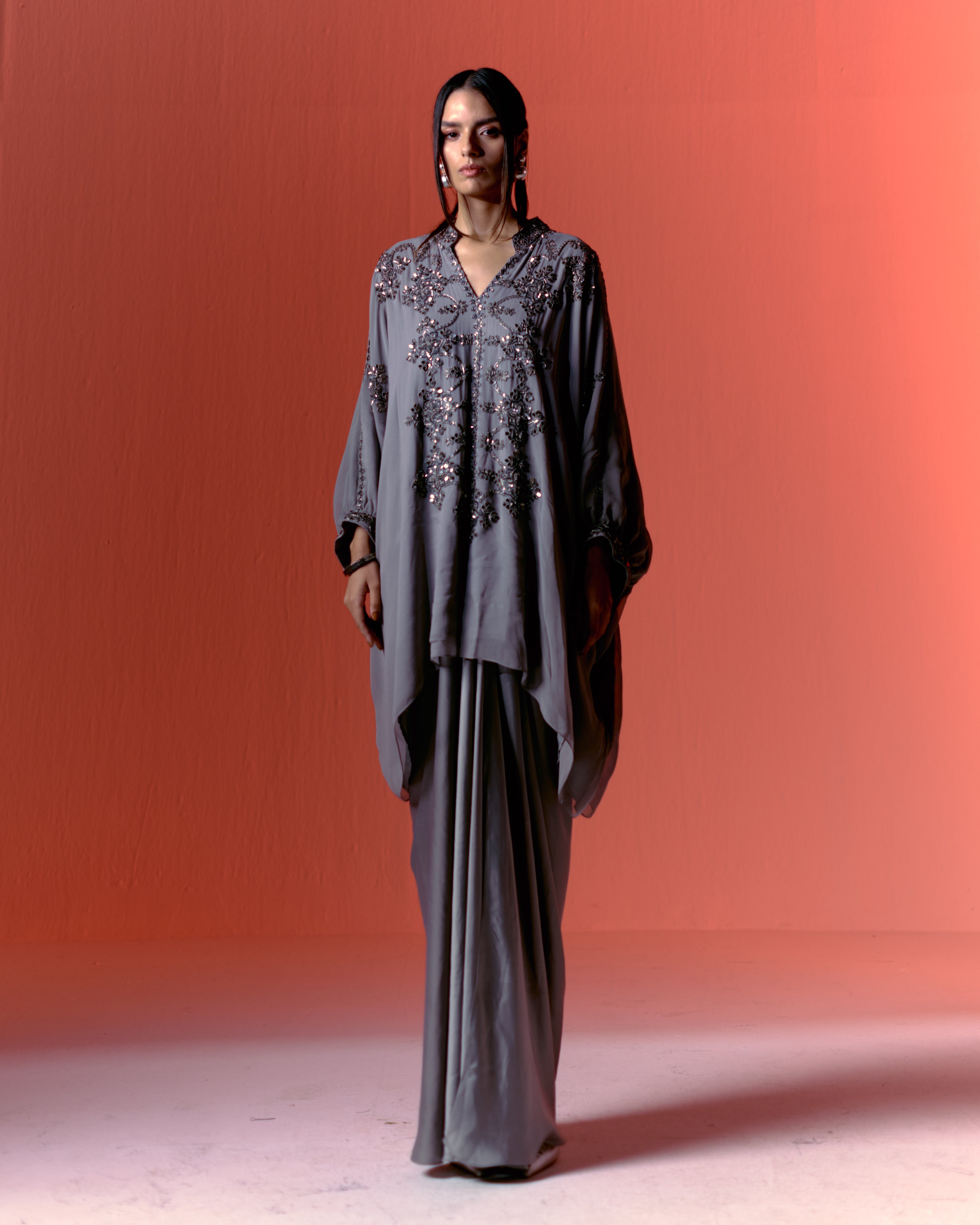 Yantra Tunic and Draped Skirt Set