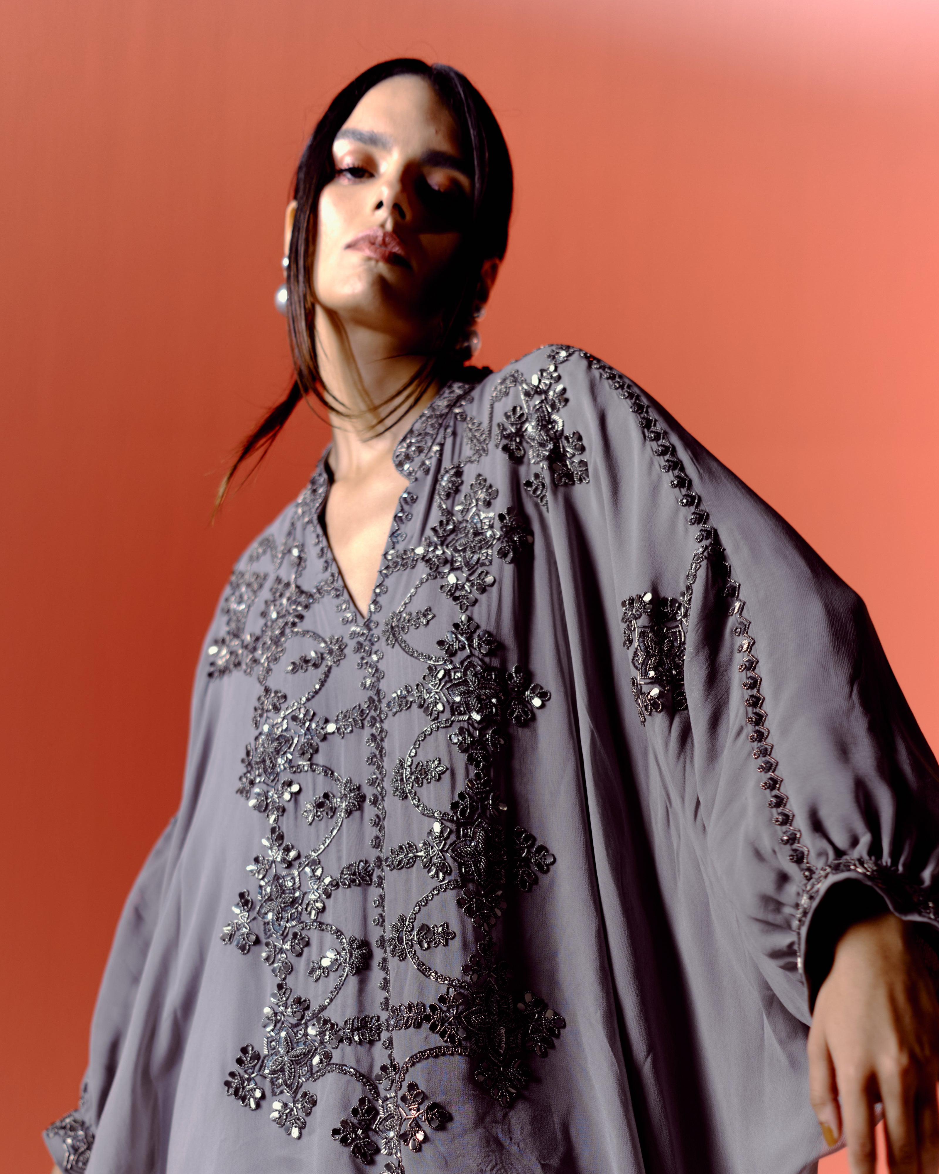 Yantra Tunic and Draped Skirt Set