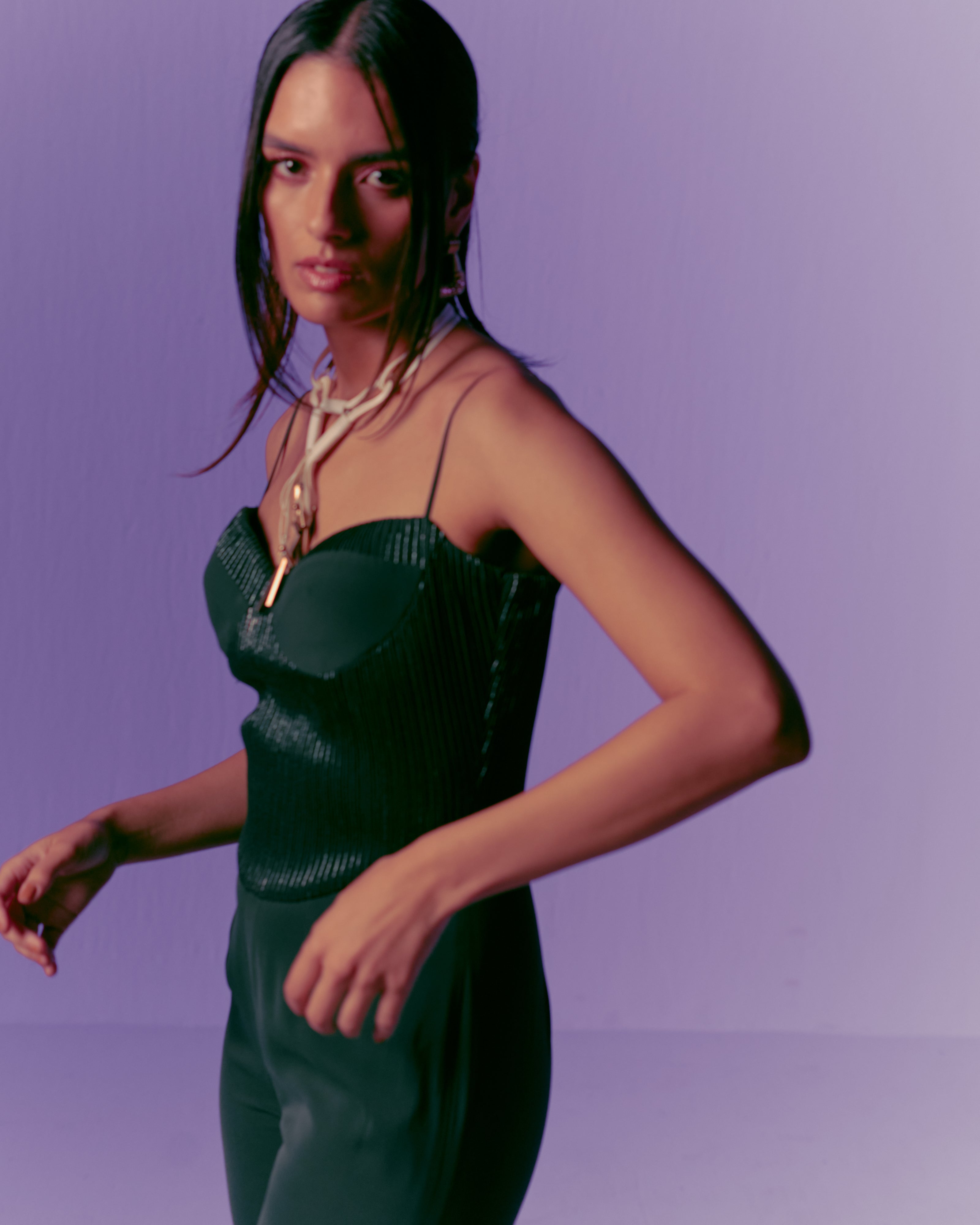 Jade Corset Jumpsuit