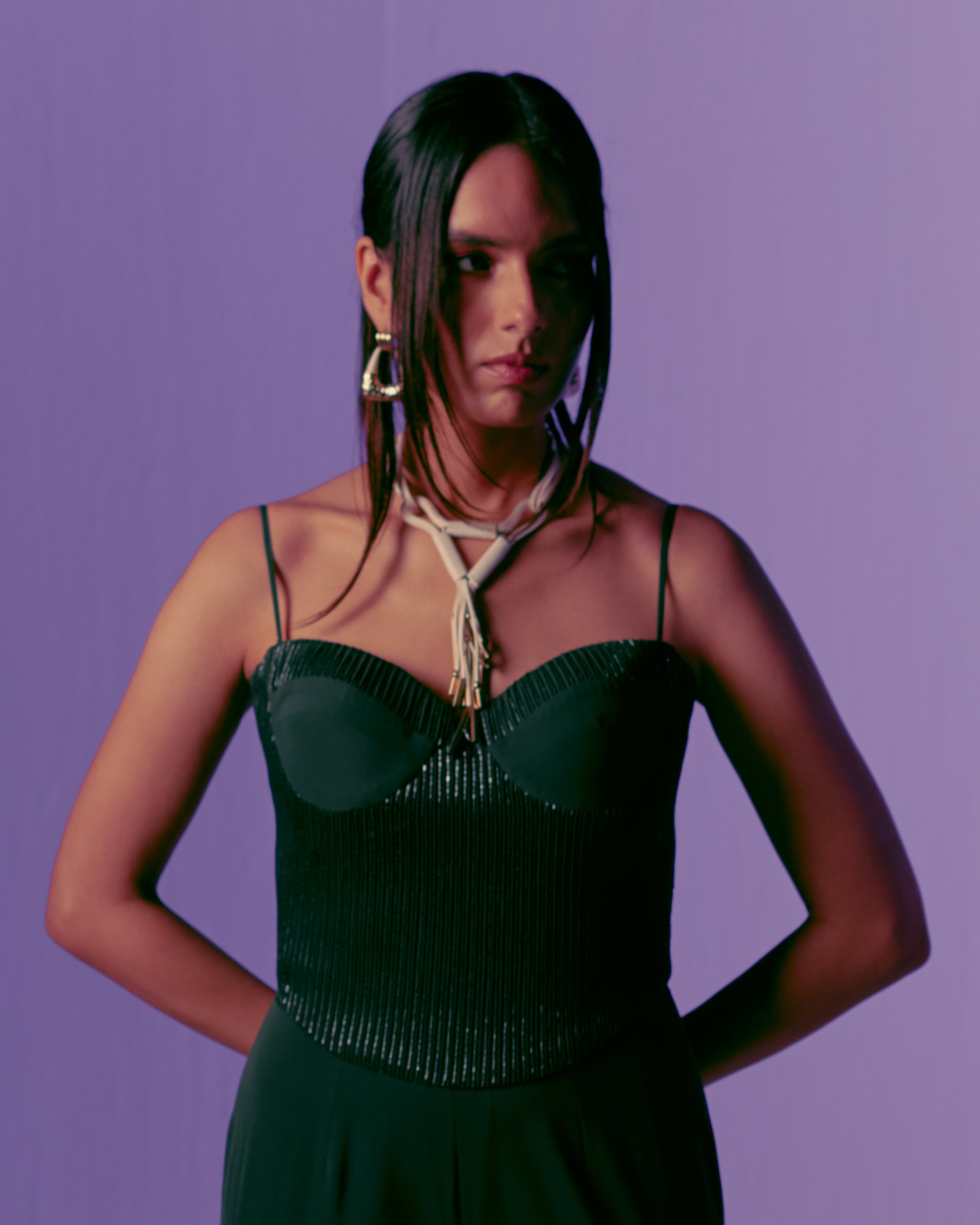 Jade Corset Jumpsuit