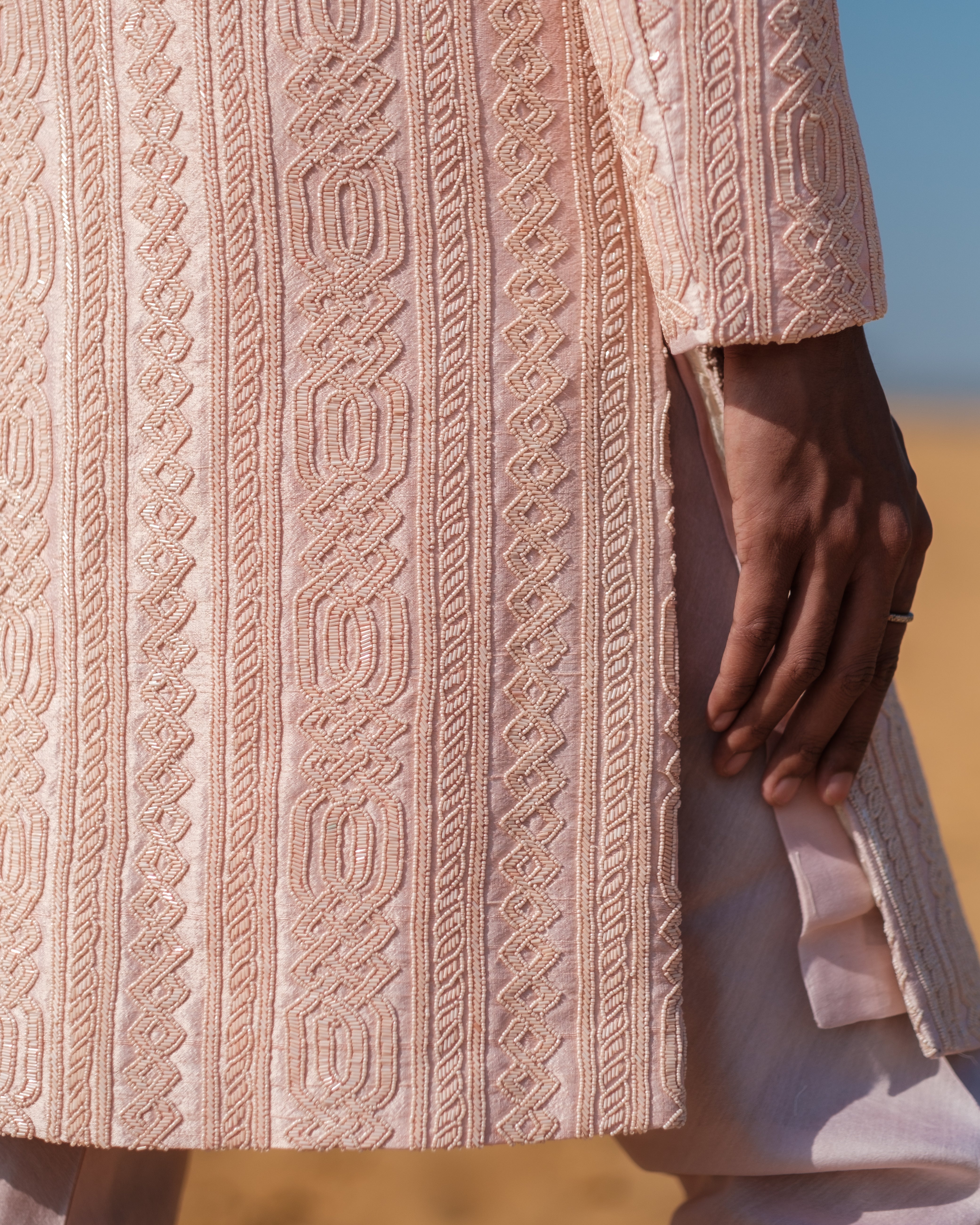 Cuban Link Sherwani Set