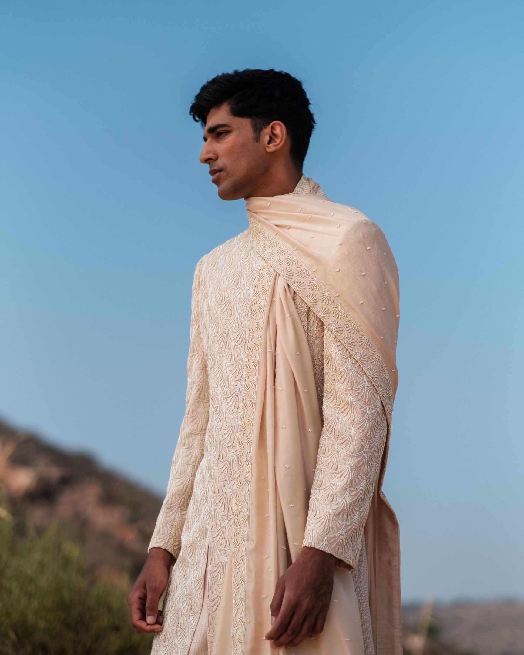 Foliage Sherwani Set