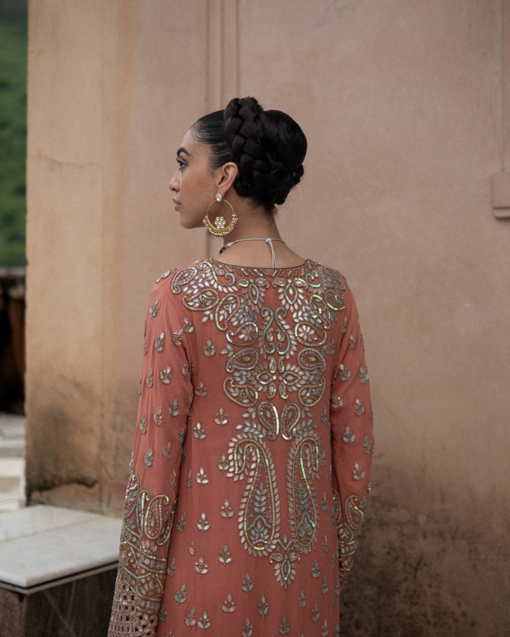 Buta Henna Kurta Set