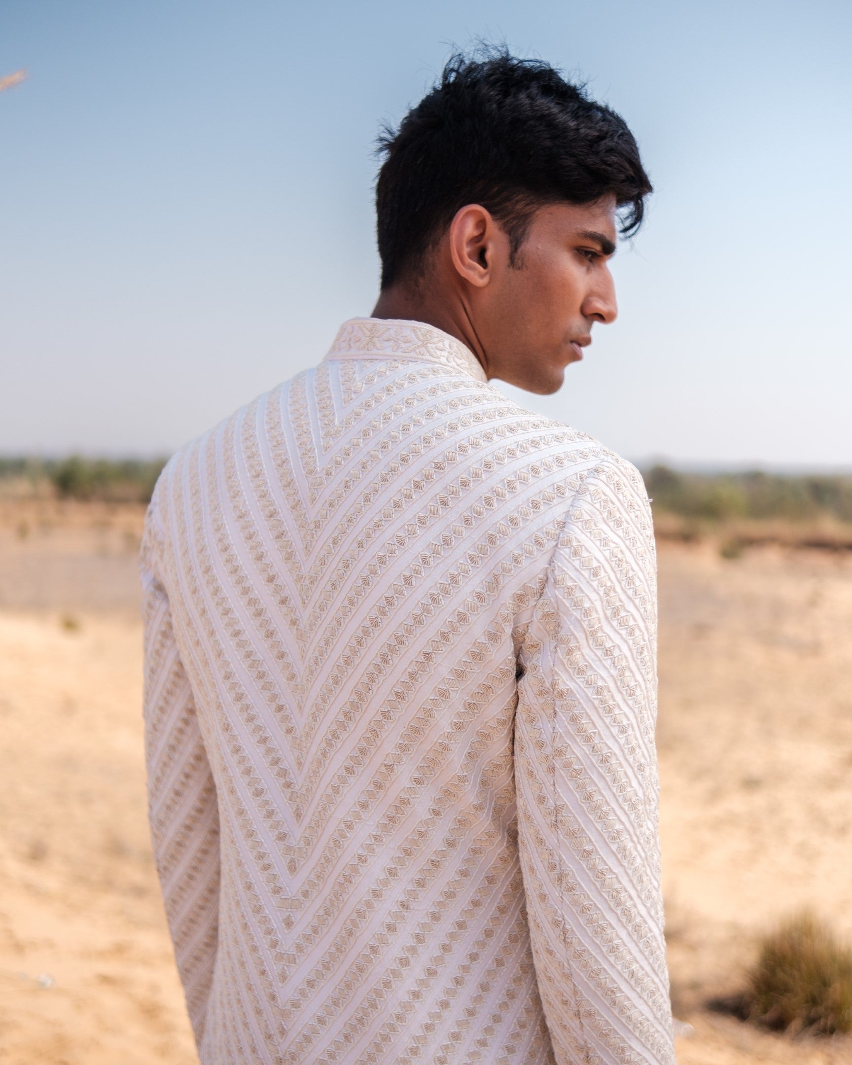 Cable Link Sherwani Set