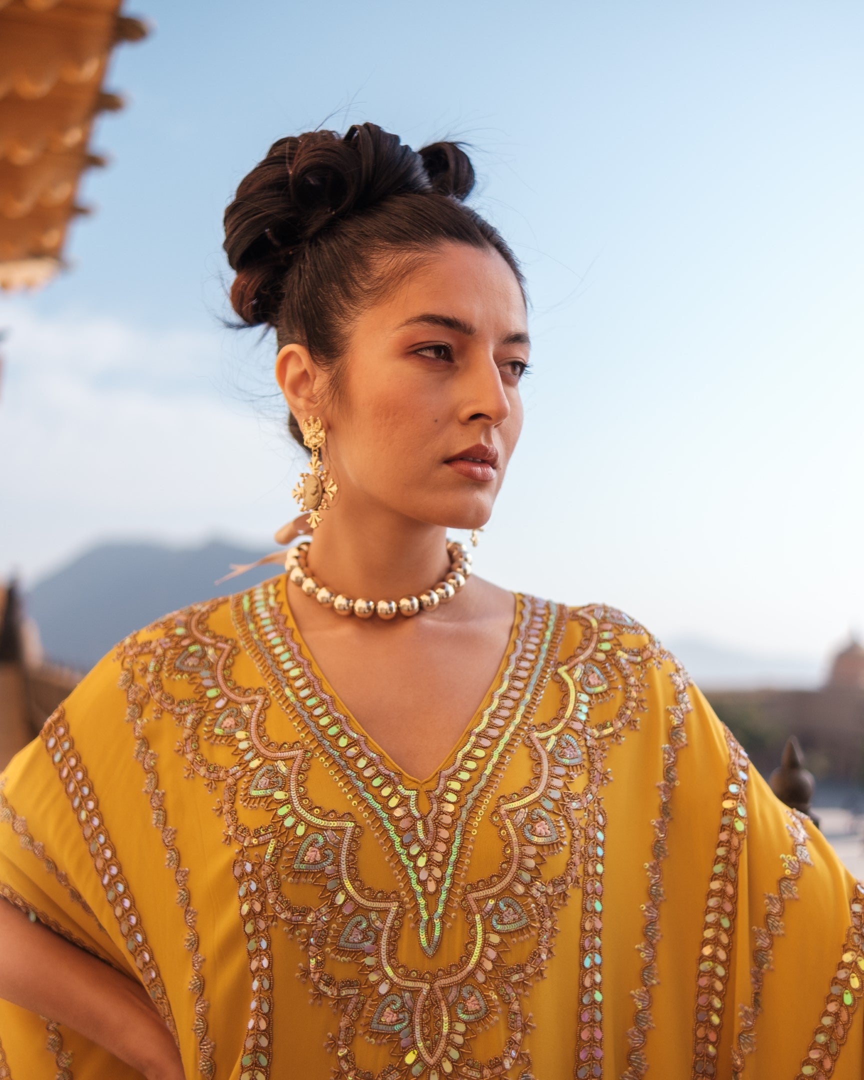 Mandala Cape Tunic Set