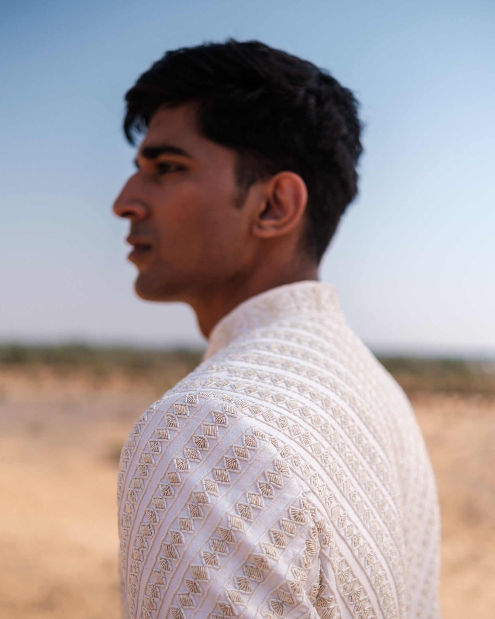 Cable Link Sherwani Set