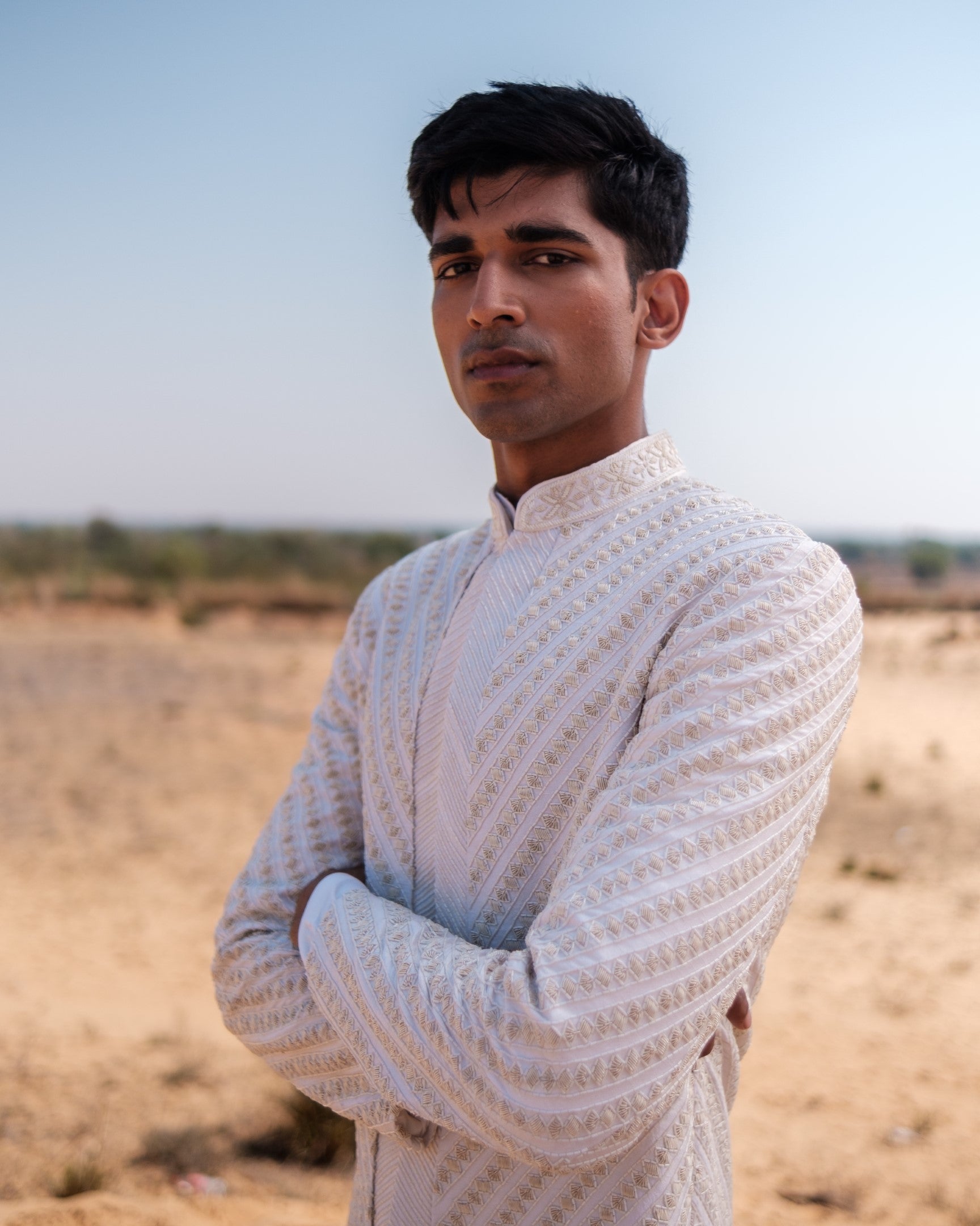 Cable Link Sherwani Set