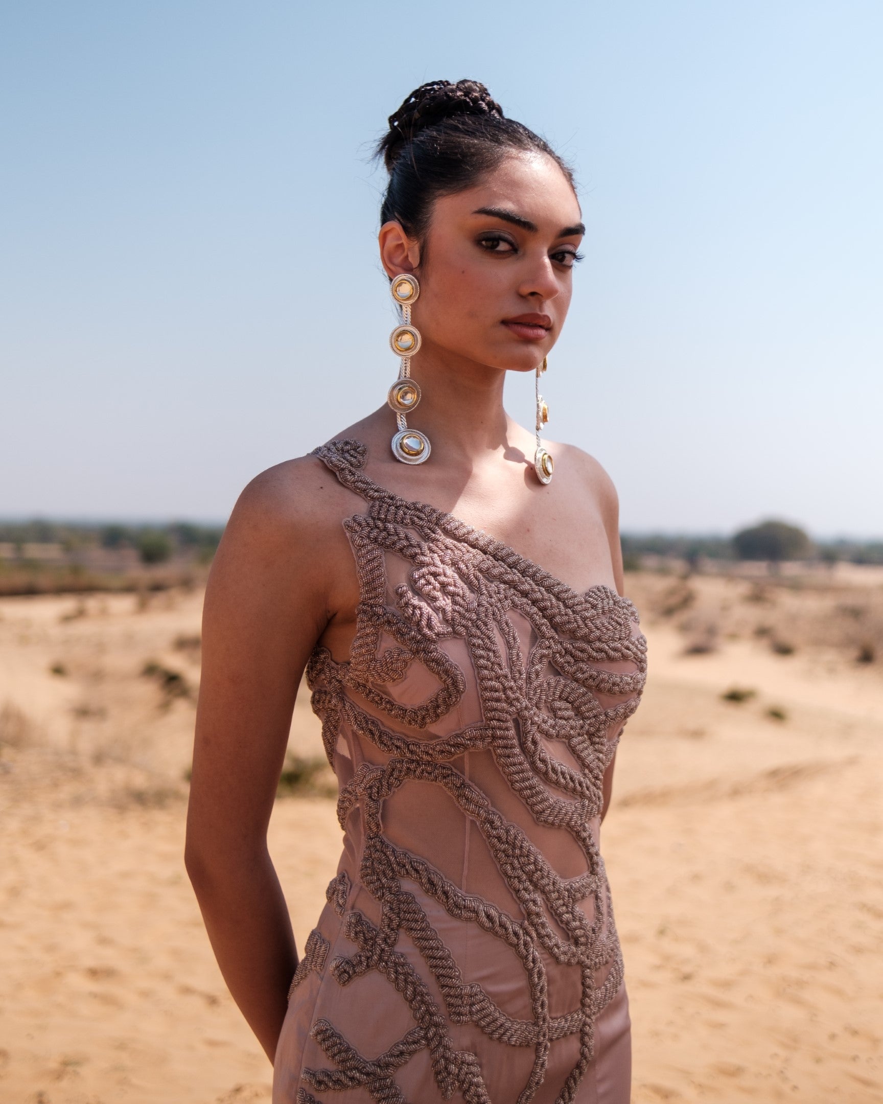 Psy Cuban Chain Fishtail Gown