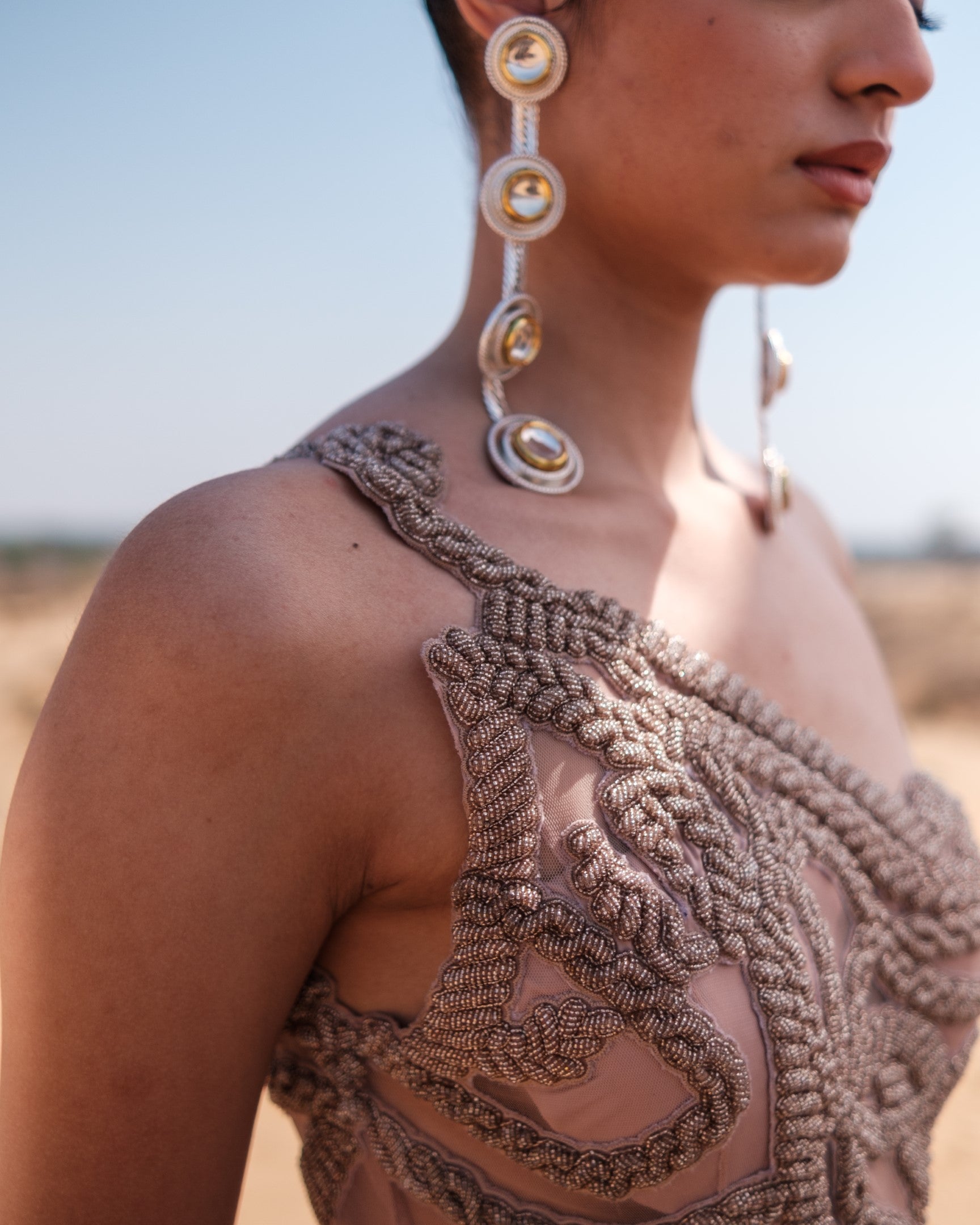 Psy Cuban Chain Fishtail Gown