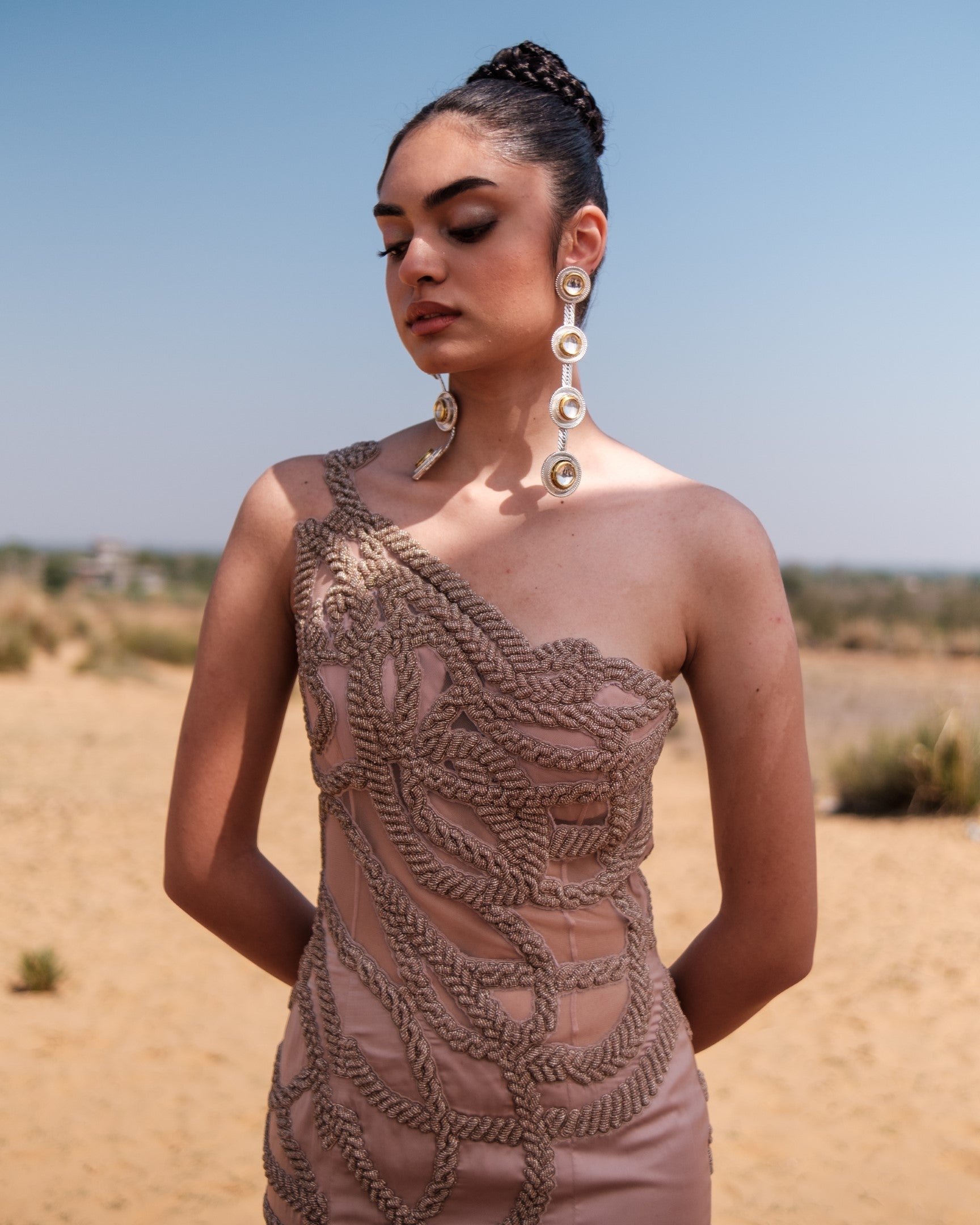 Psy Cuban Chain Fishtail Gown