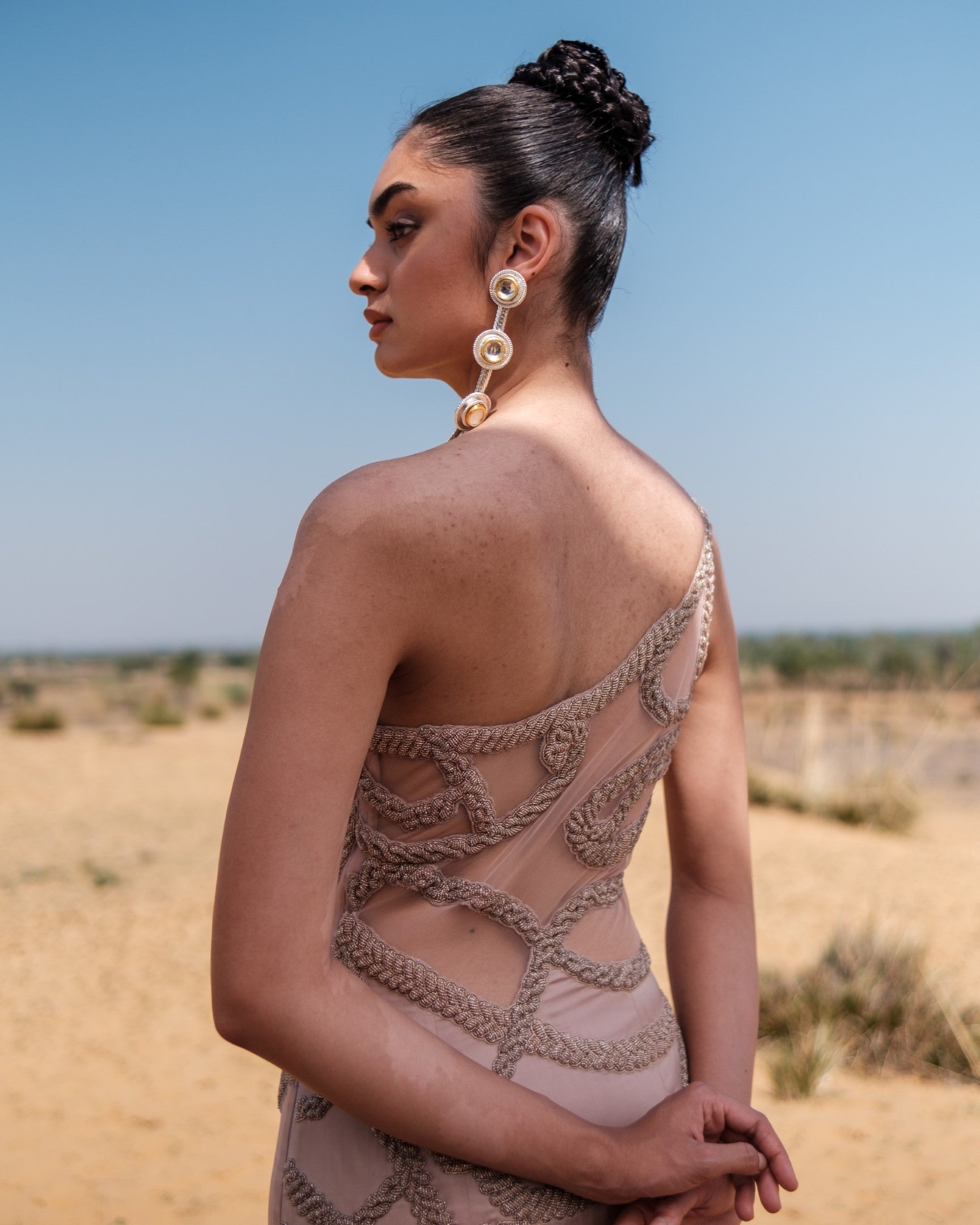 Psy Cuban Chain Fishtail Gown
