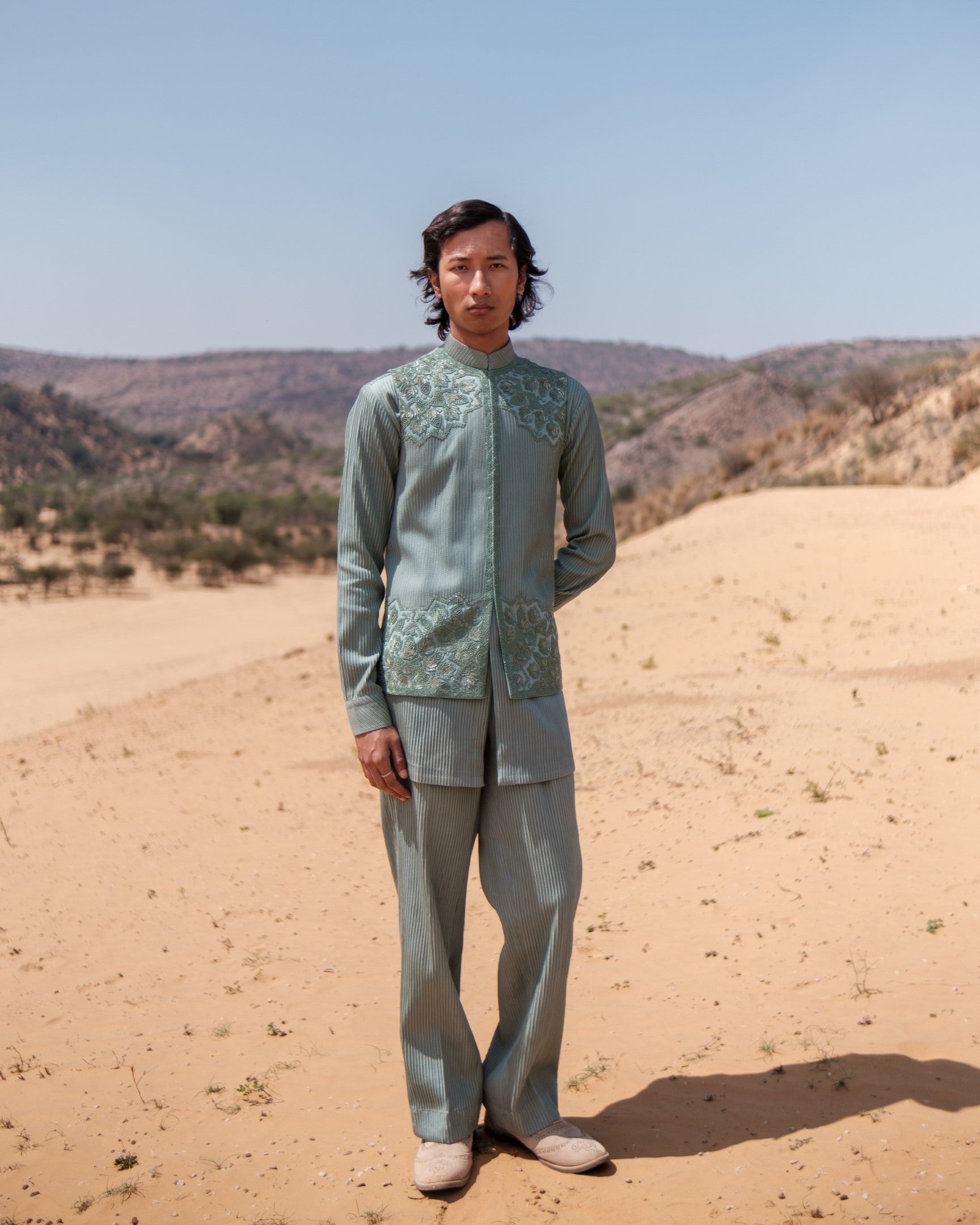 Mandala Nehru Jacket Set