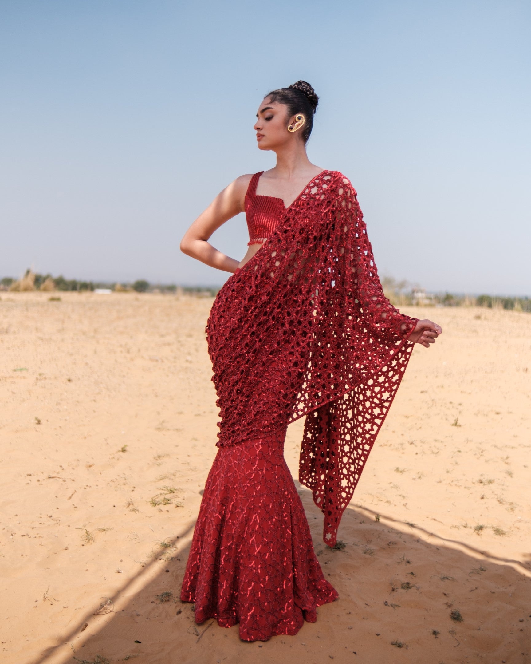 Link Saree Set