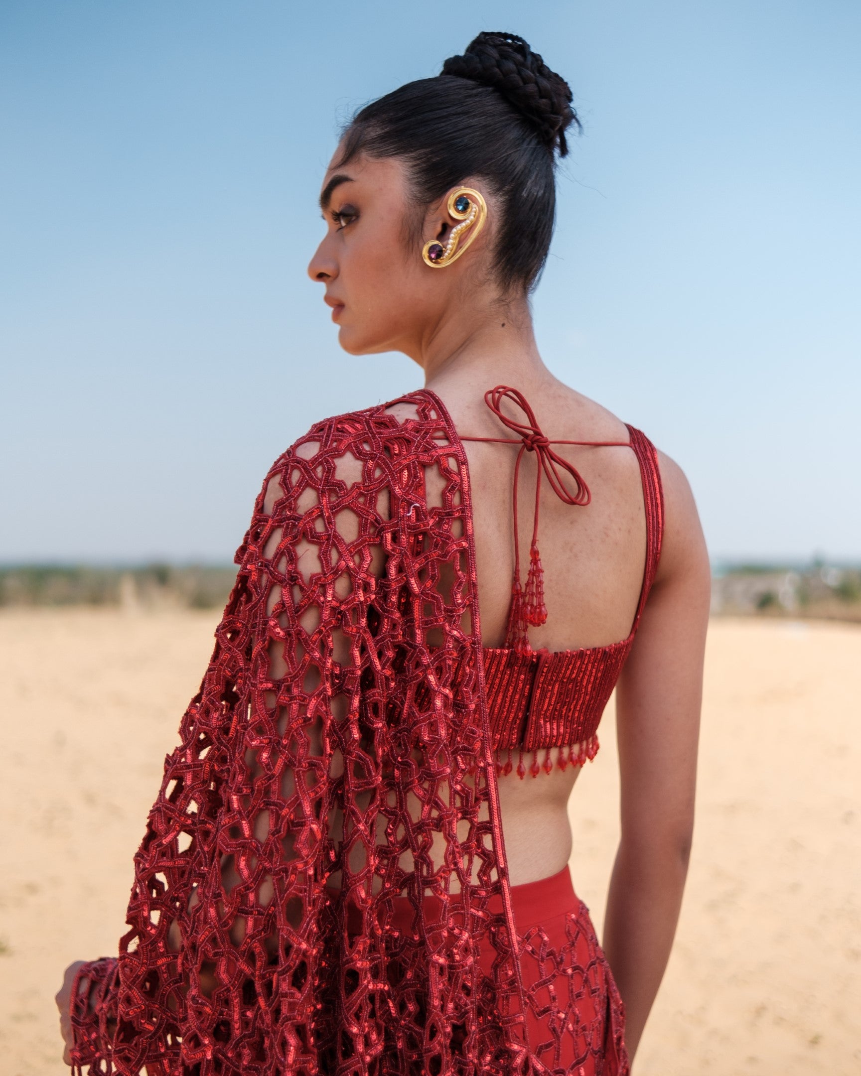 Link Saree Set