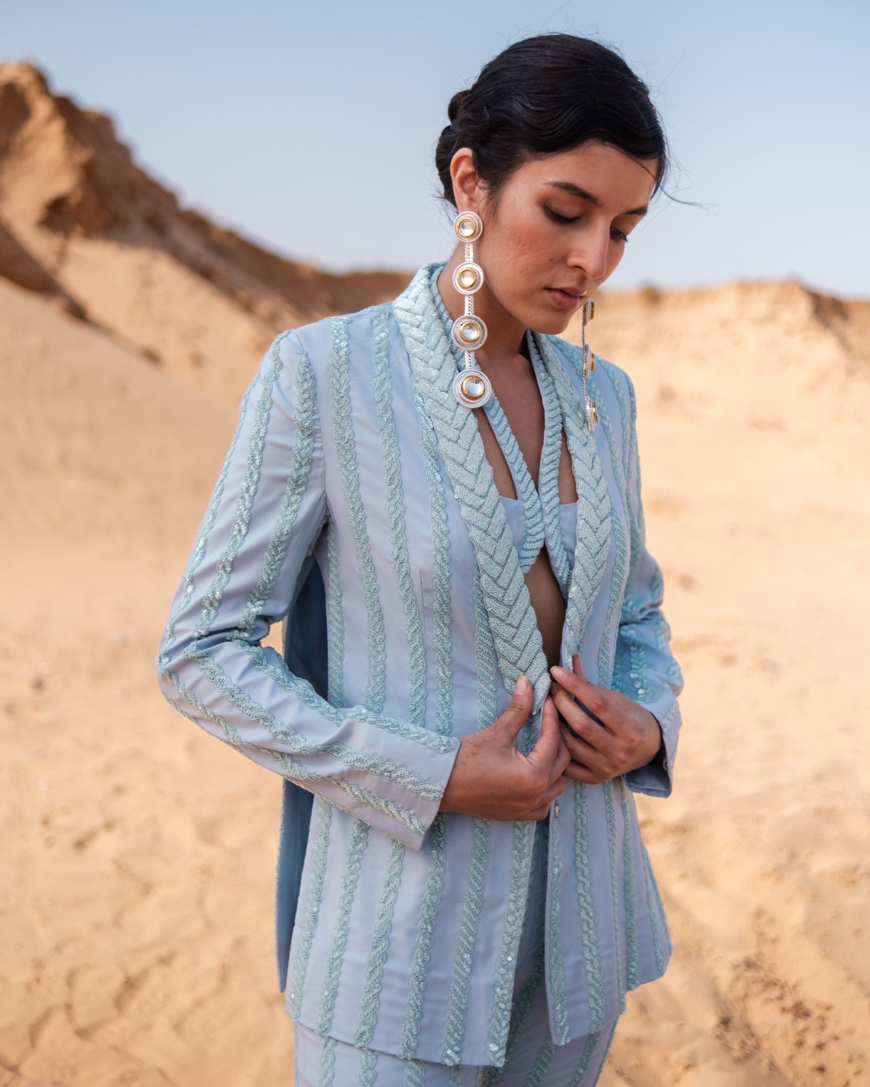 Cuban Chain Pantsuit Set