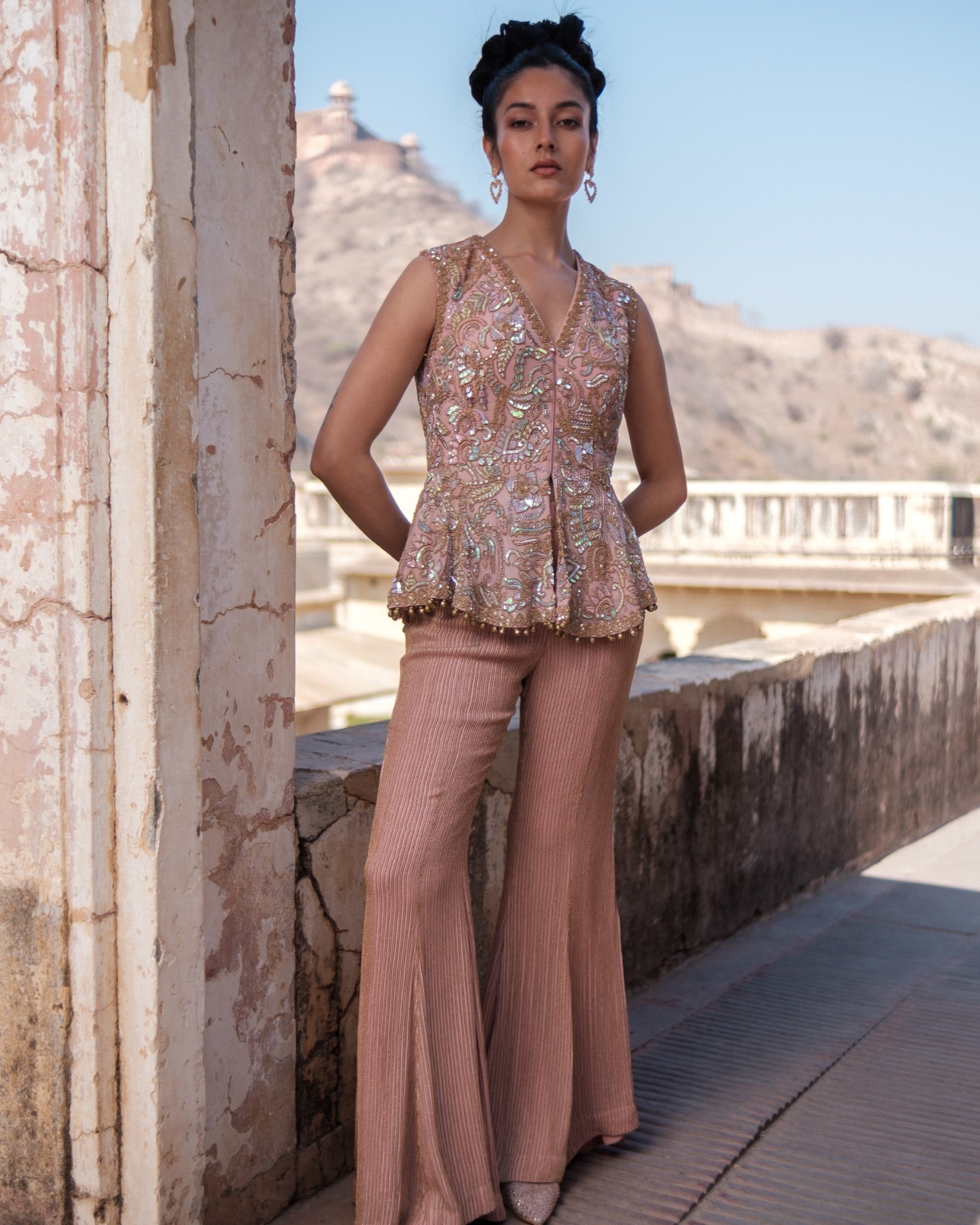 Psy Garden Peplum Set