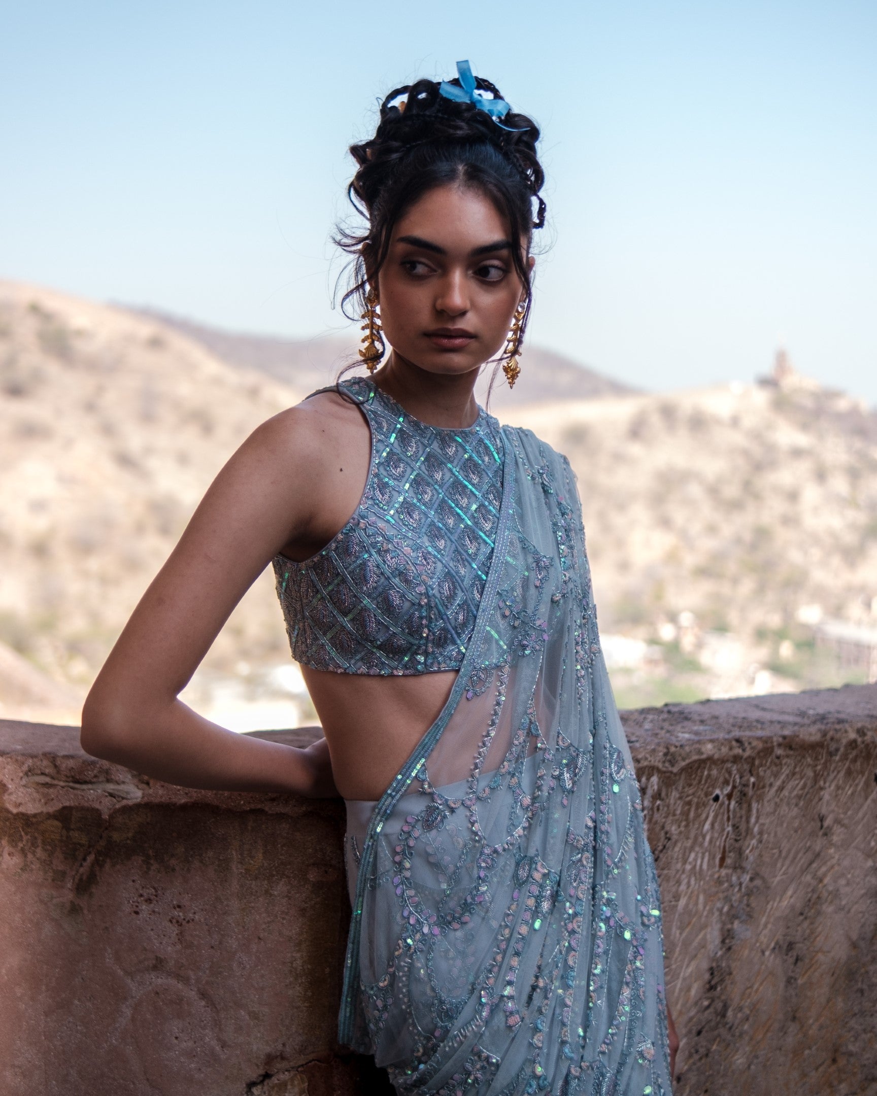 Trinkets Stitched Lehenga Saree