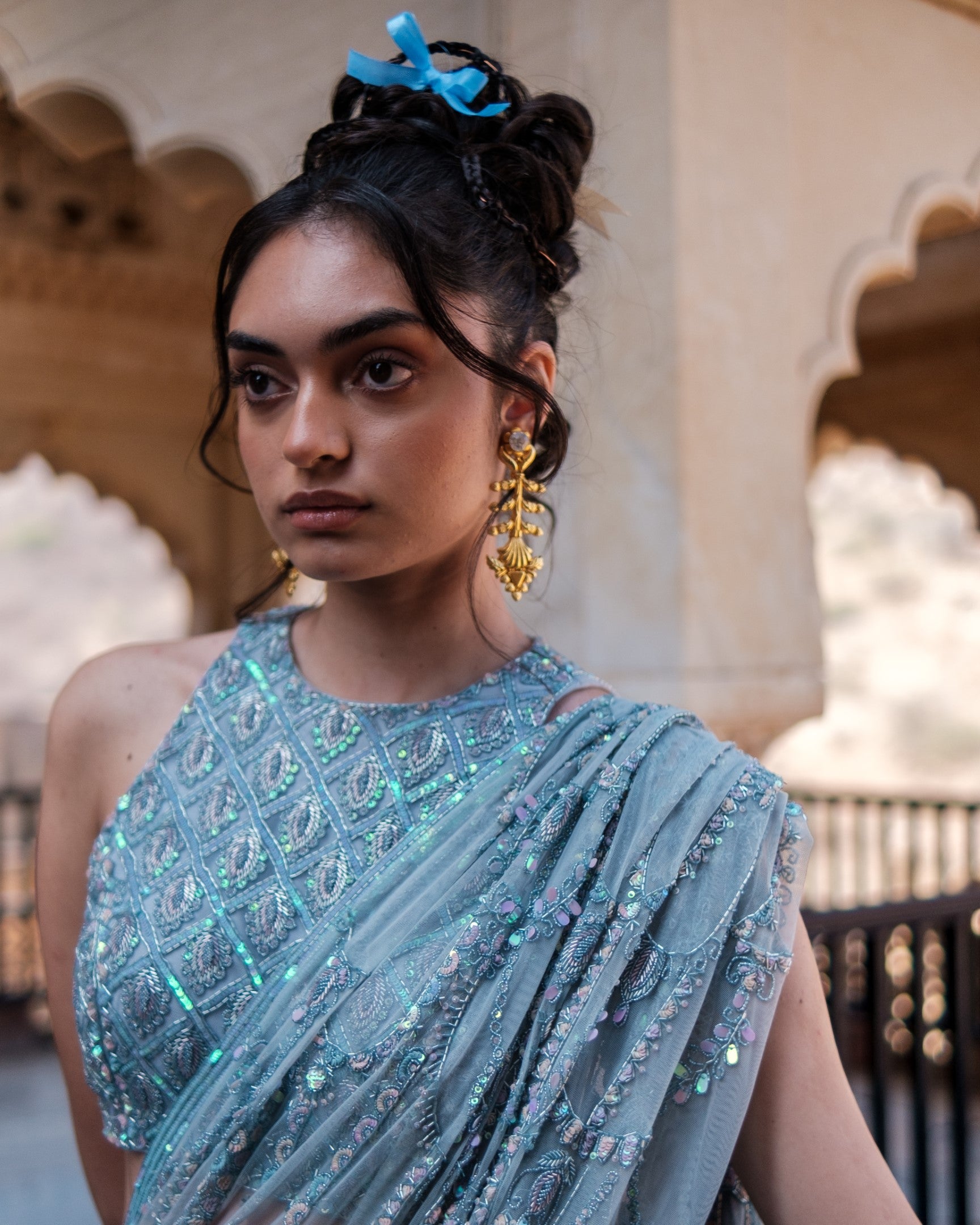 Trinkets Stitched Lehenga Saree