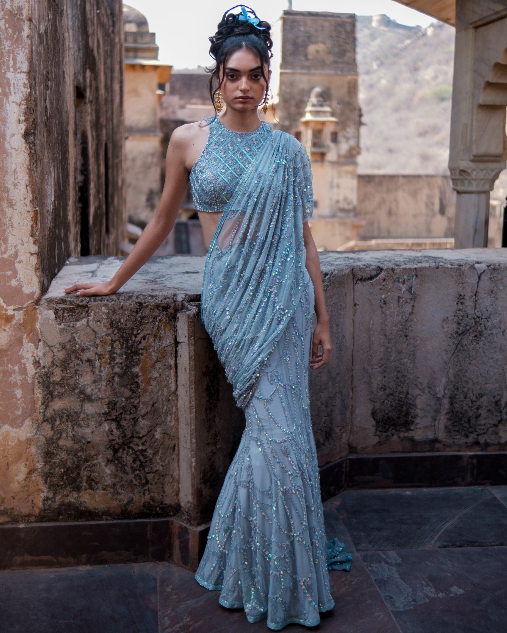 Trinkets Stitched Lehenga Saree